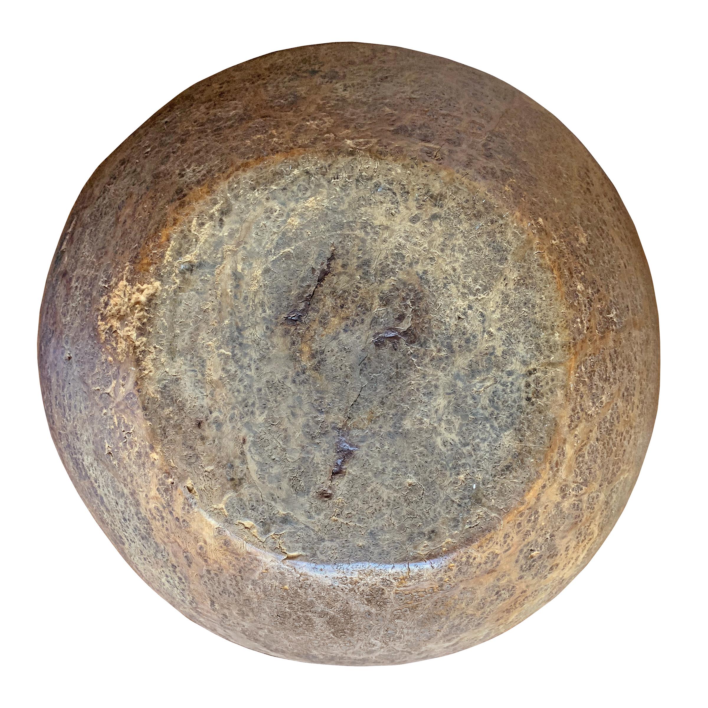 18th Century Early American Ash Burl Bowl For Sale 6
