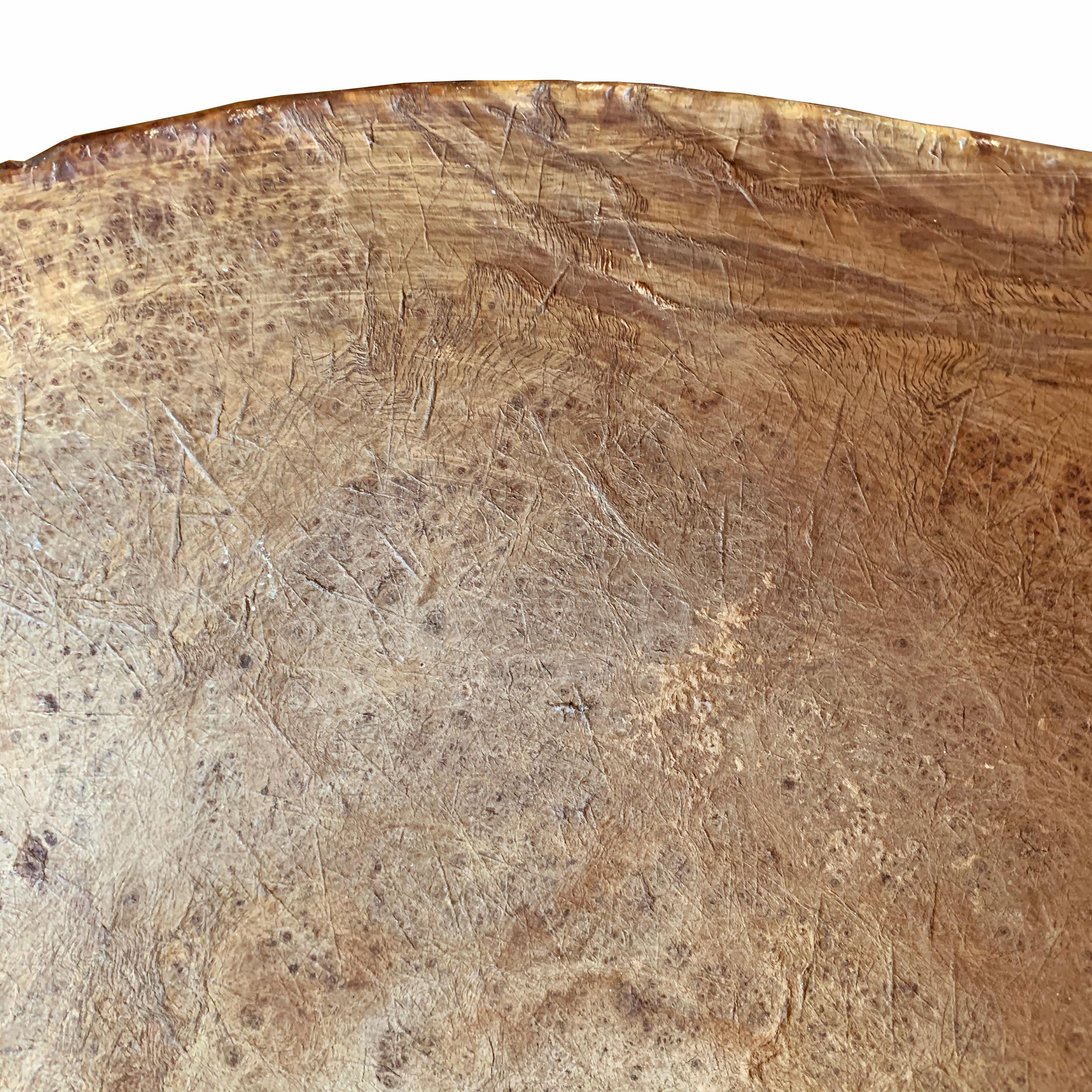 18th Century Early American Ash Burl Bowl For Sale 2