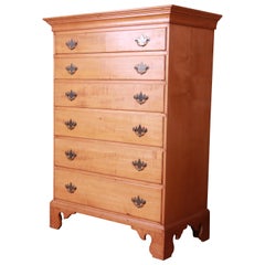 18th Century Early American Chippendale Maple Chest of Drawers