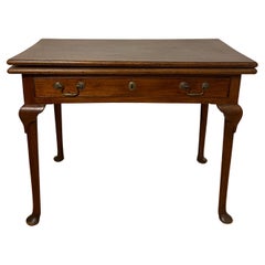 18th Century Early American Federal Period Mahogany Console or Card Table