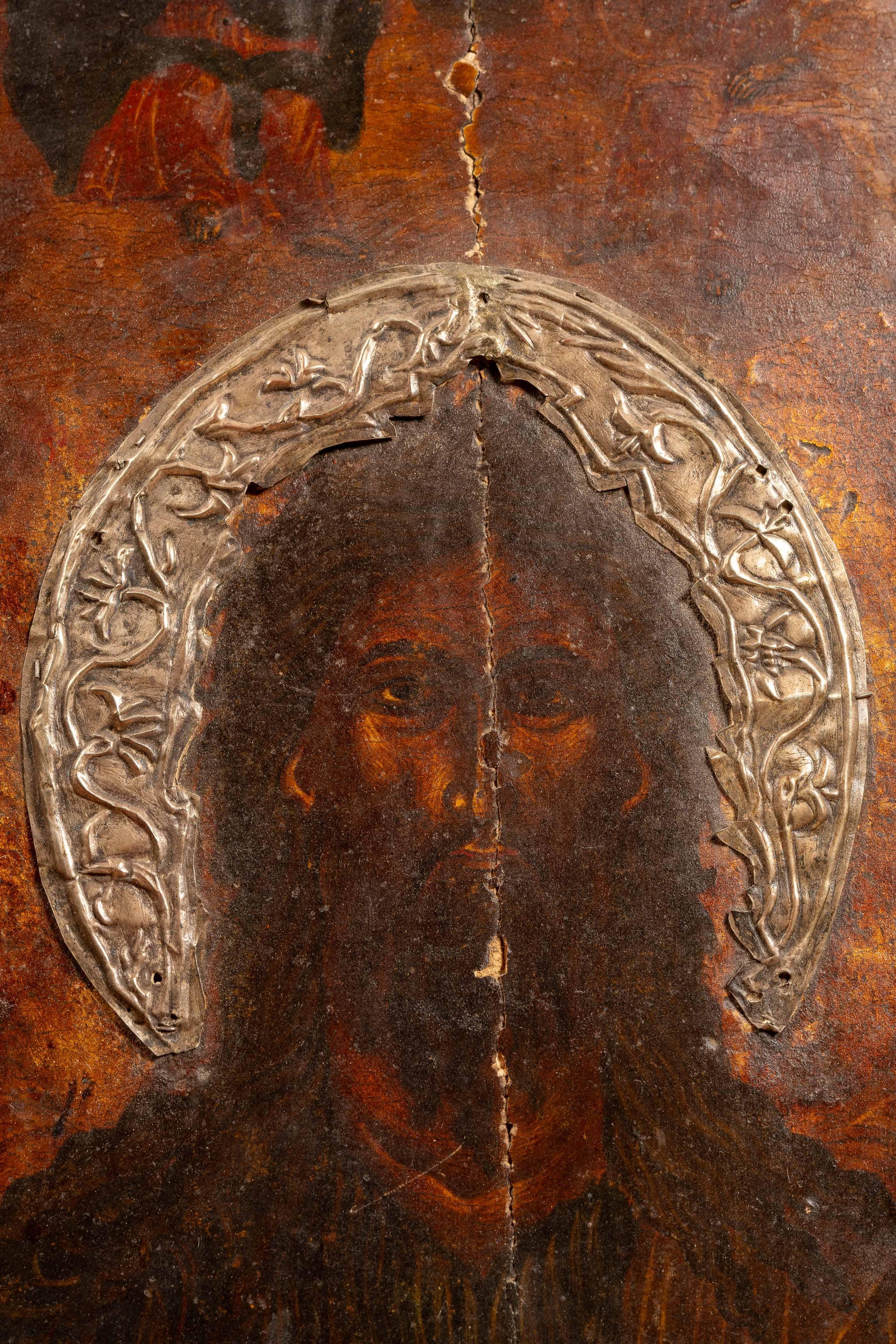 Icono ortodoxo oriental al temple del siglo XVIII Renacimiento en venta