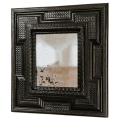 18th Century Ebonized Pearwood Mirror