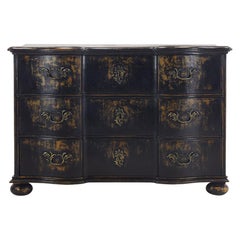 18th Century Ebonized Oak Commode
