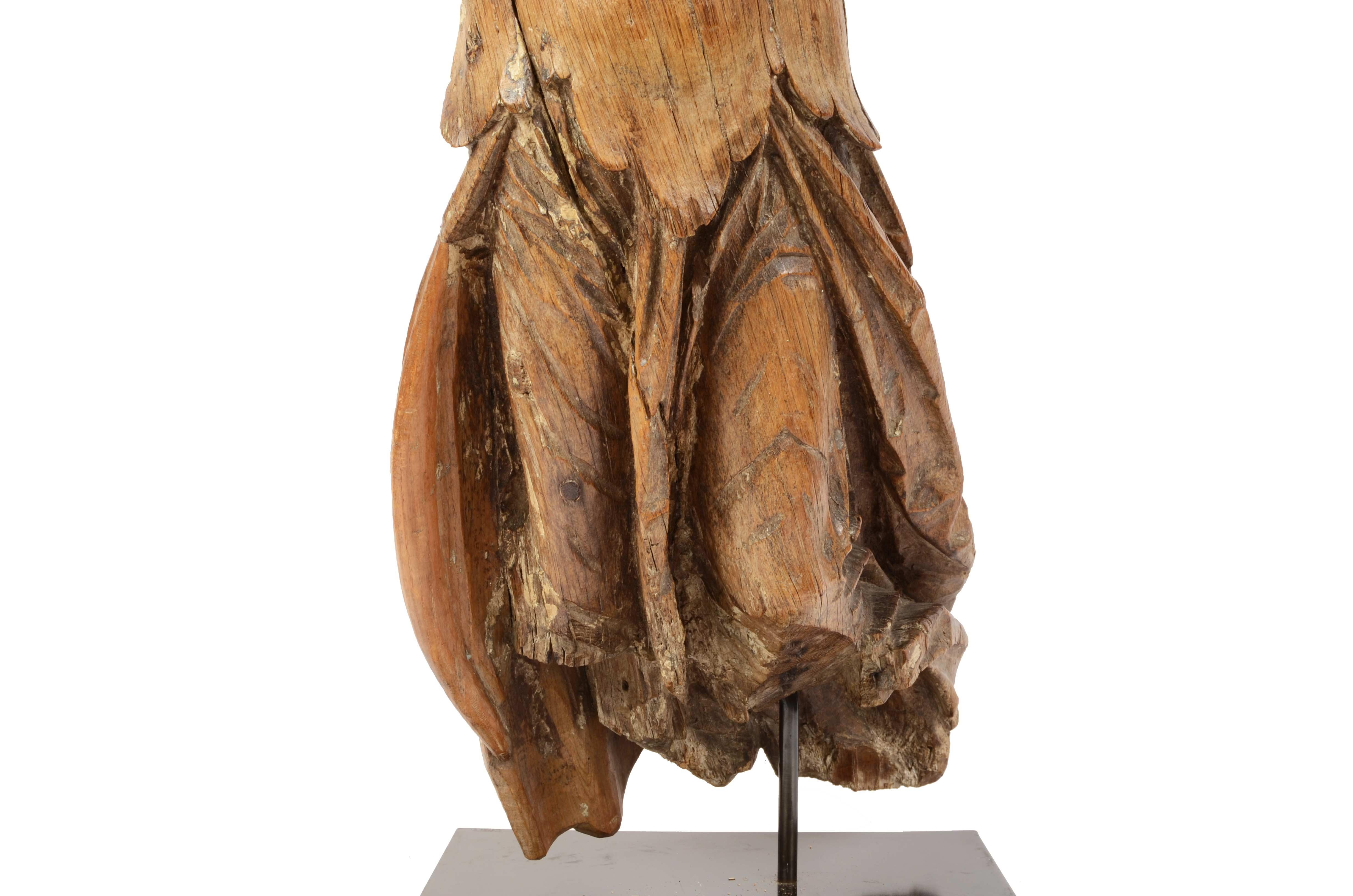 18th Century Ship Figurehead Finely Carved Depicting Female Nautical Antiques 11