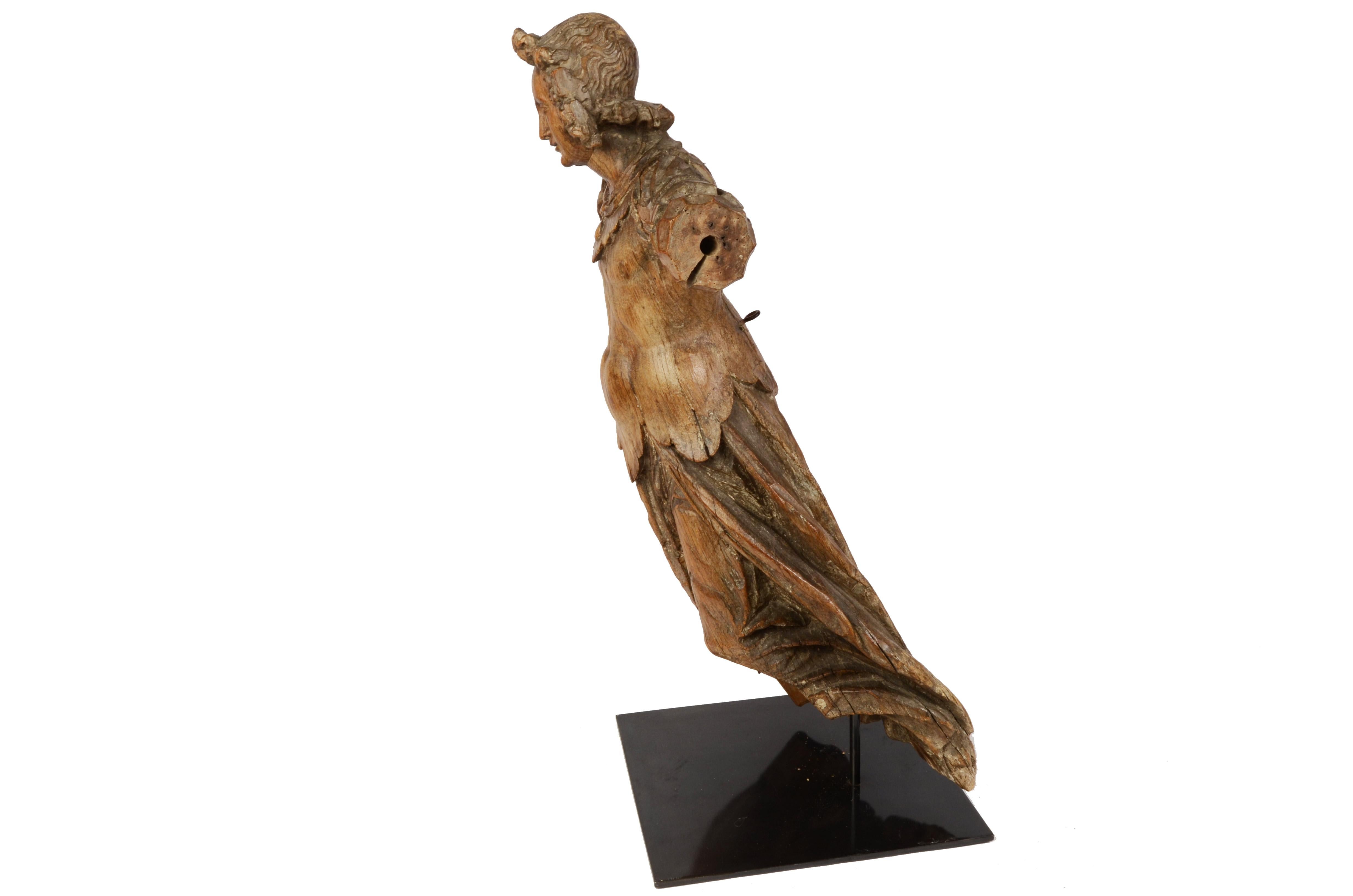 18th Century Ship Figurehead Finely Carved Depicting Female Nautical Antiques 1