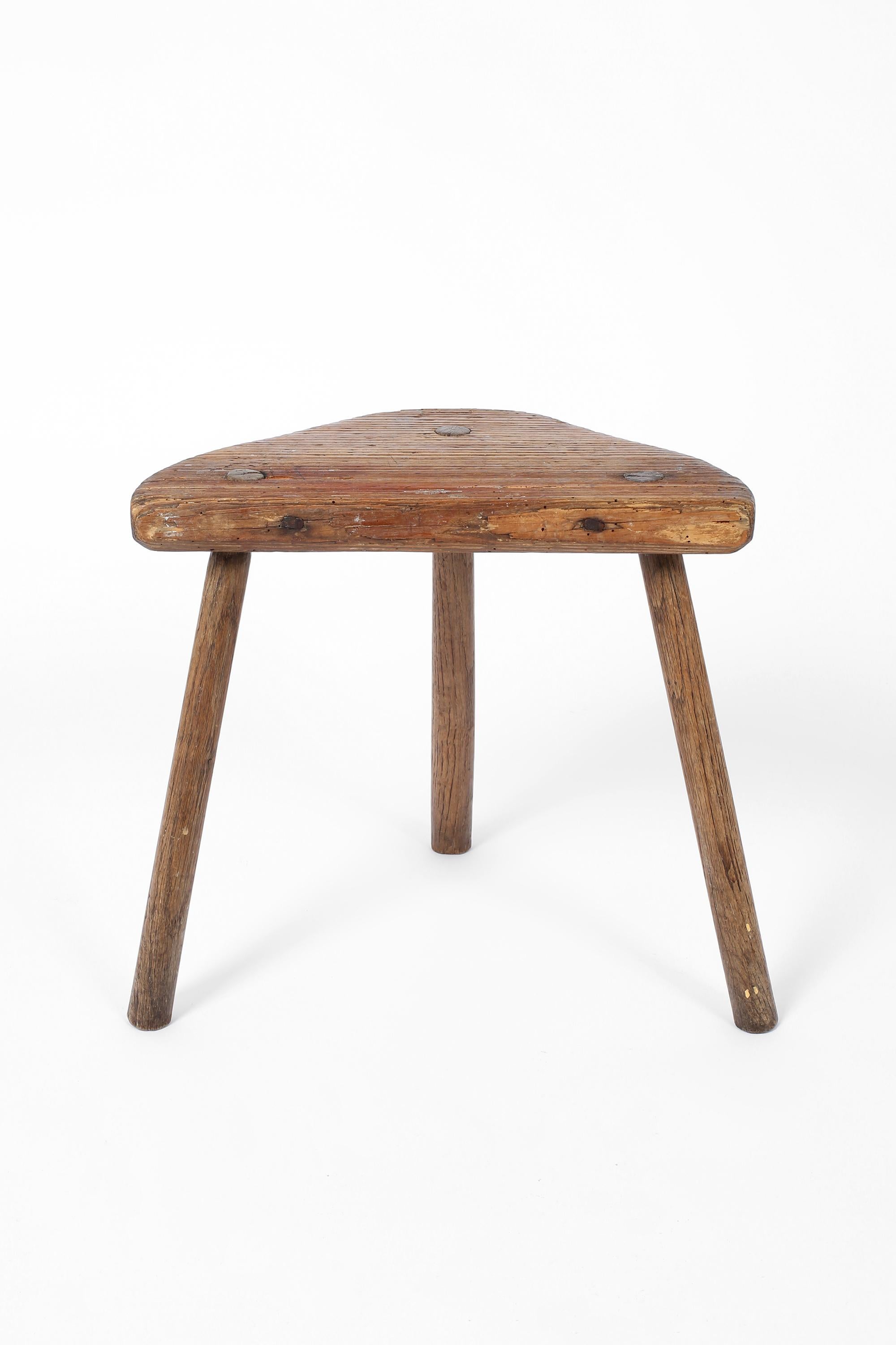 18th Century Elm Milking Stool, English, c. 1750 In Good Condition In London, GB