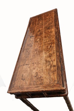 18th Century Elmwood Console Table, Sianxi, China
