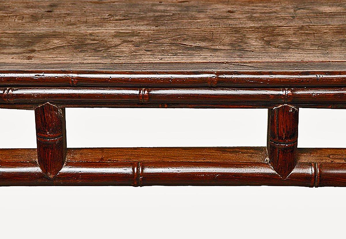 Chinese 18th Century Elmwood Console Table, Sianxi, China