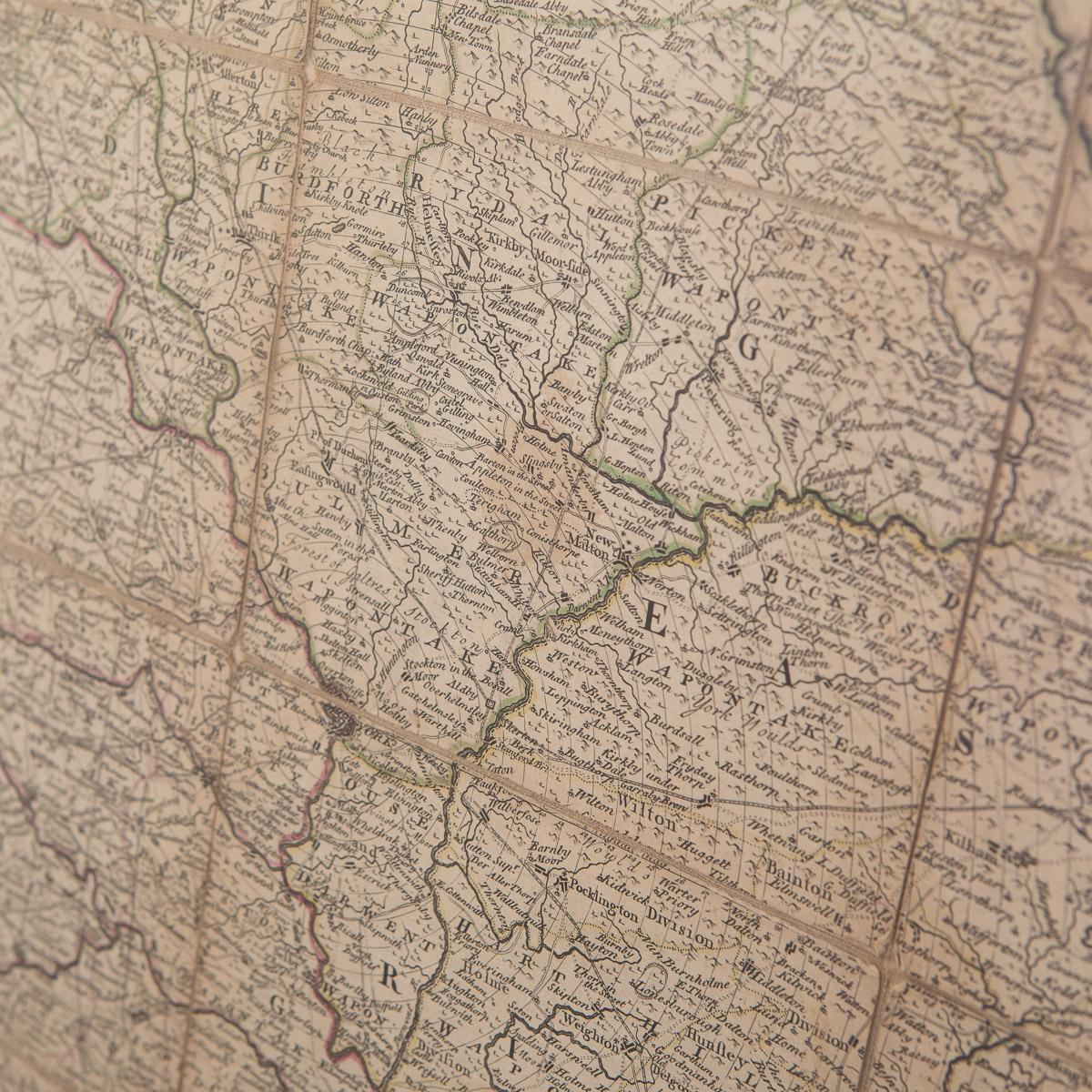 Carte du comté d'Emanuel Bowen du 18e siècle, vers 1740 en vente 7