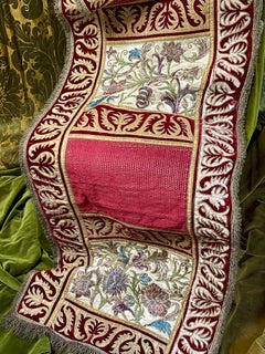 18th Century Embroidered Bed Hanging