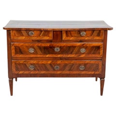 18th Century Emilian Louis XVI Walnut Chest of Drawers