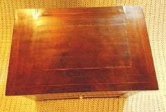 18th Century Empire Burl Mahagani with Fine Inlays Miniatur Chest of Drawers