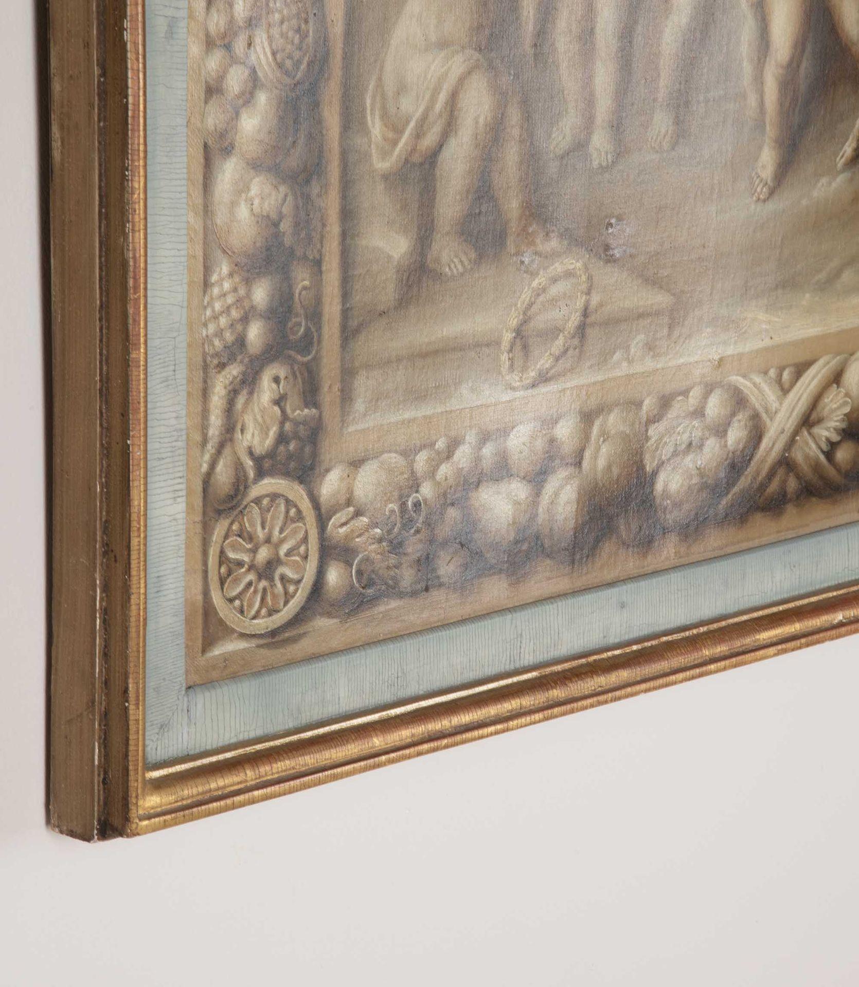 En Grisaille-Gemälde des 18. Jahrhunderts mit Putten im Angebot 2