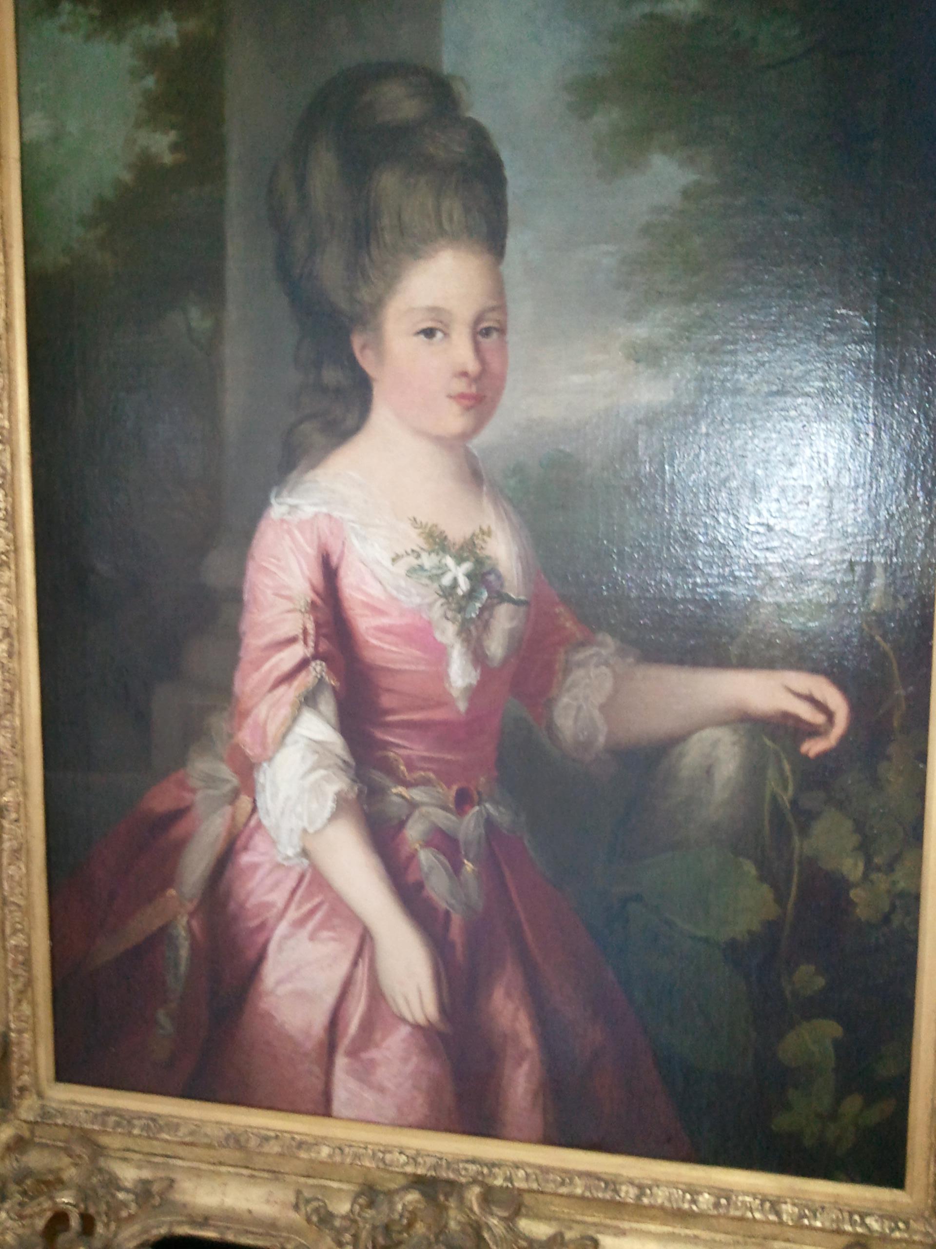 18th Century Engagement Portrait of a Princess Ordered by the Duke D'Alefotnes For Sale 3