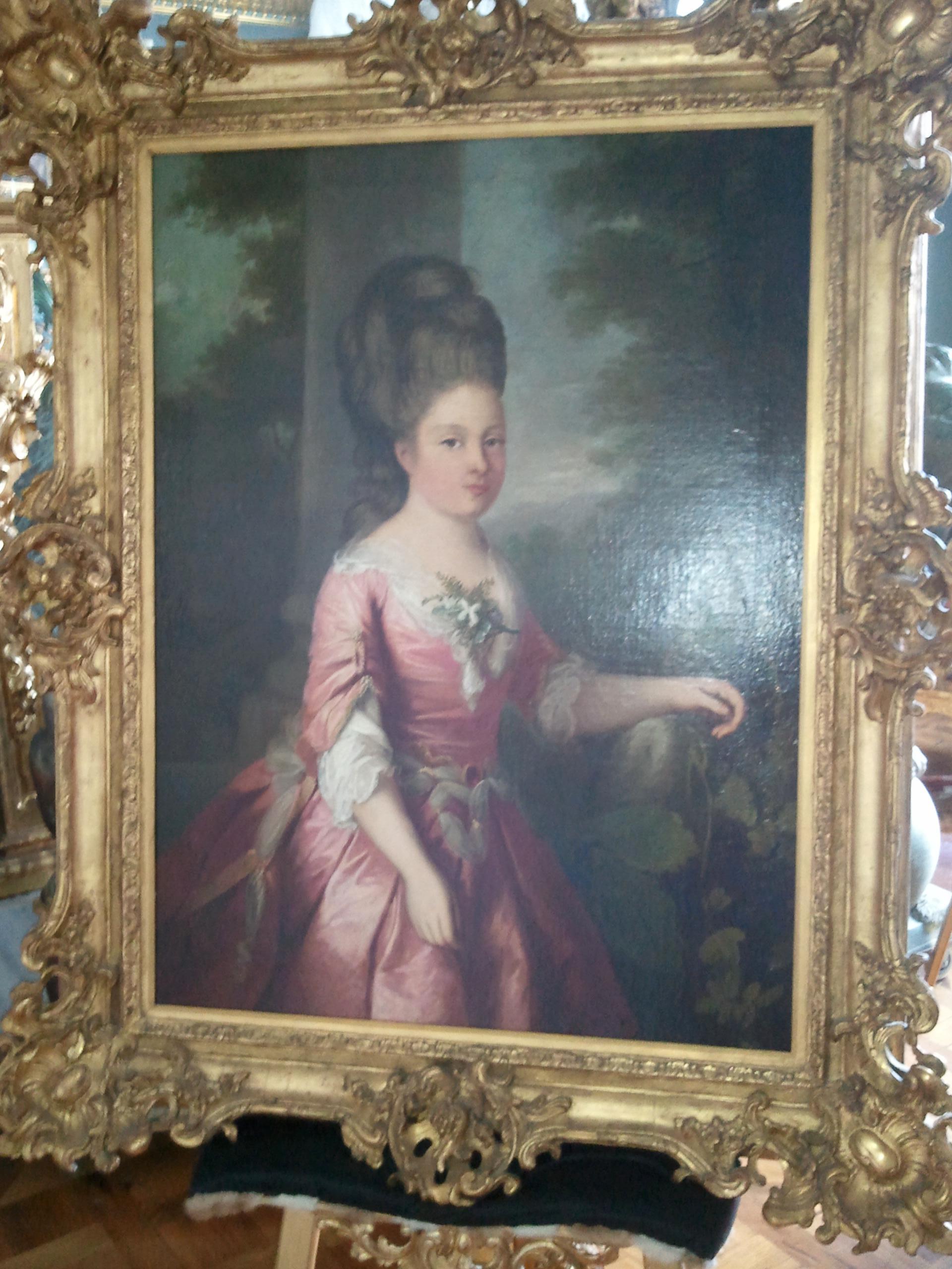 18th Century Engagement Portrait of a Princess Ordered by the Duke D'Alefotnes For Sale 4