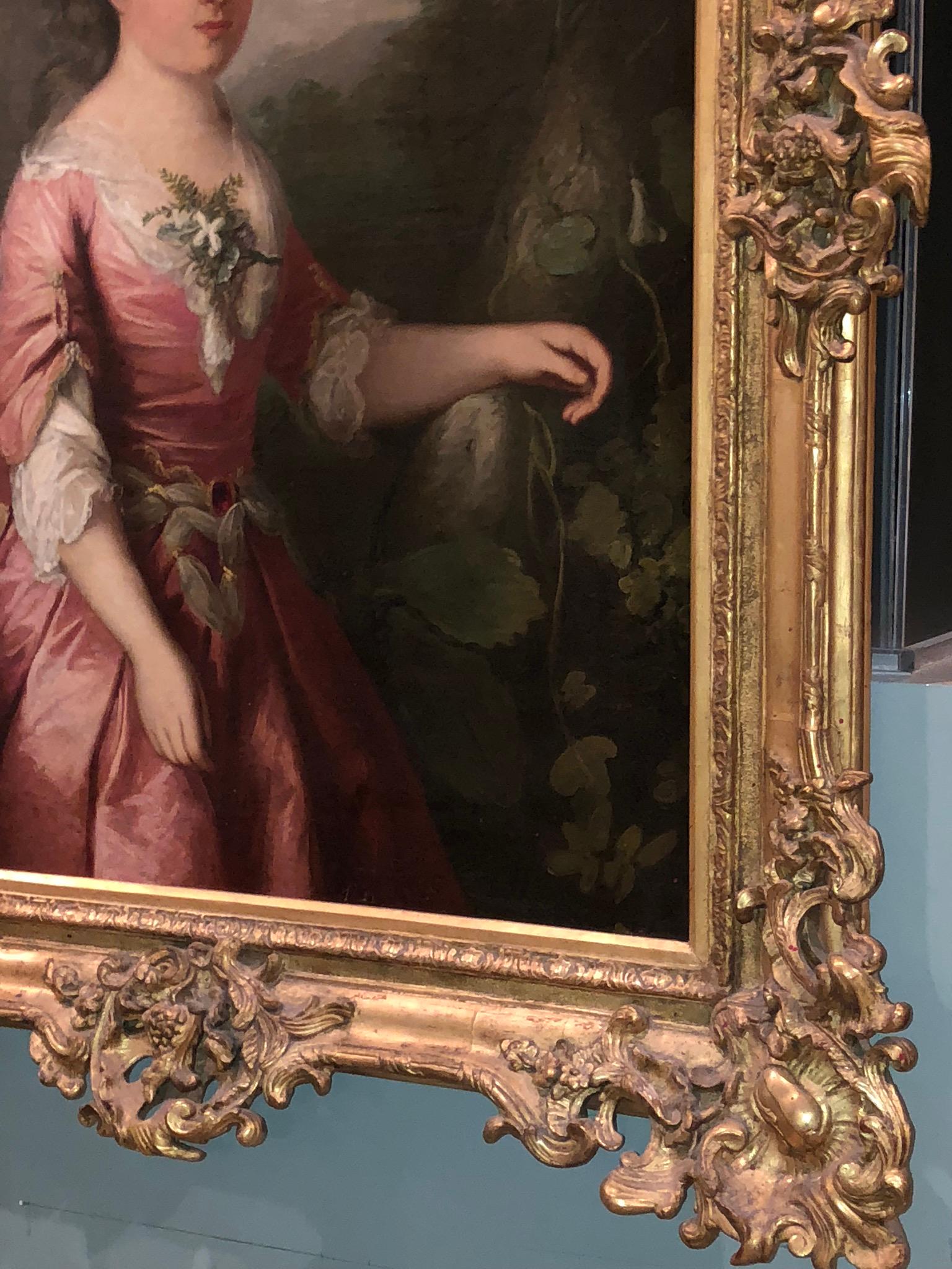 18th Century Engagement Portrait of a Princess Ordered by the Duke D'Alefotnes For Sale 6