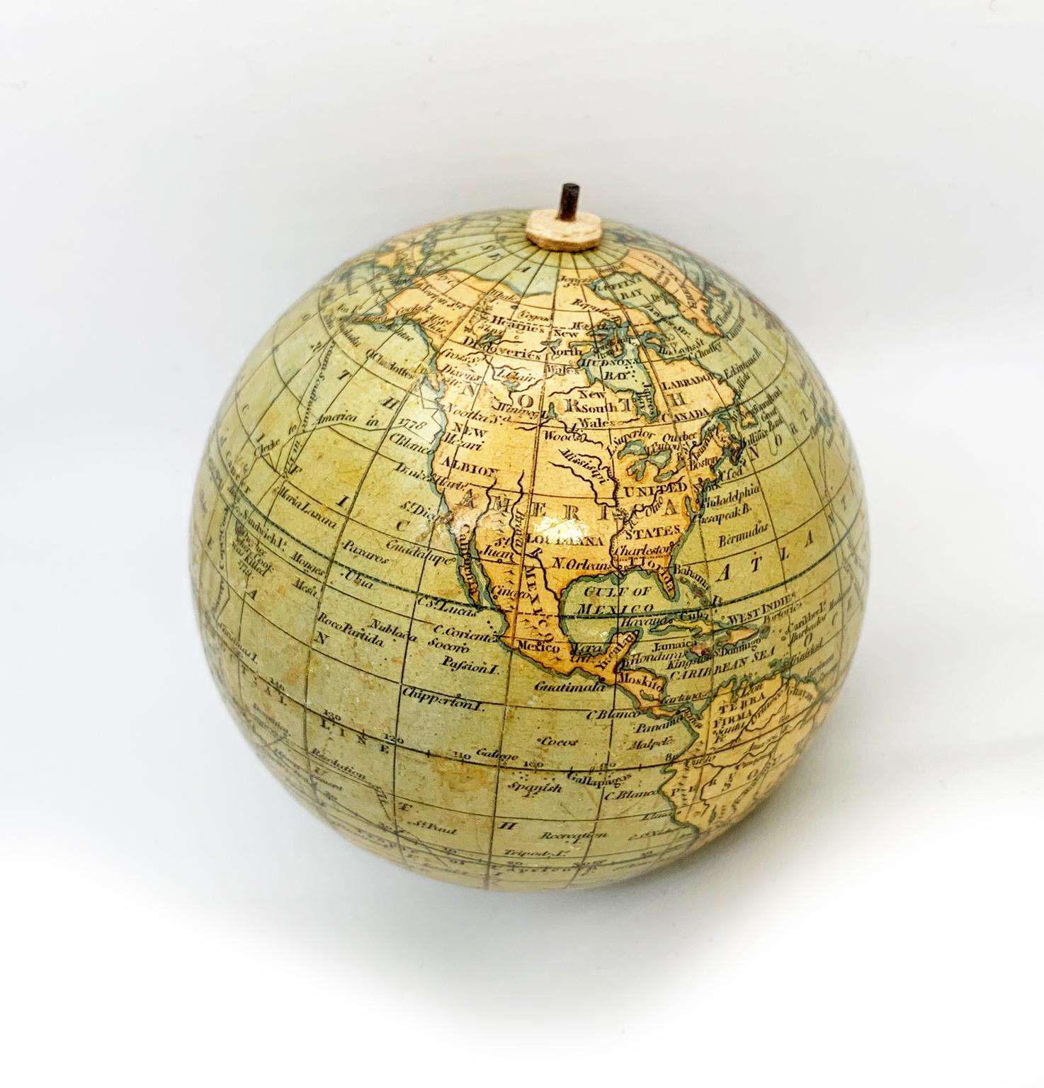 Pocket Globe John and William Cary, London, 1791 2