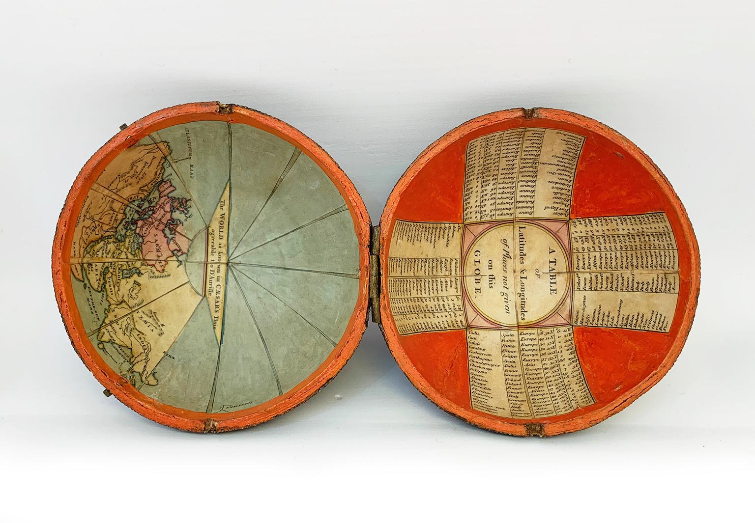 Pocket Globe John and William Cary, London, 1791 6