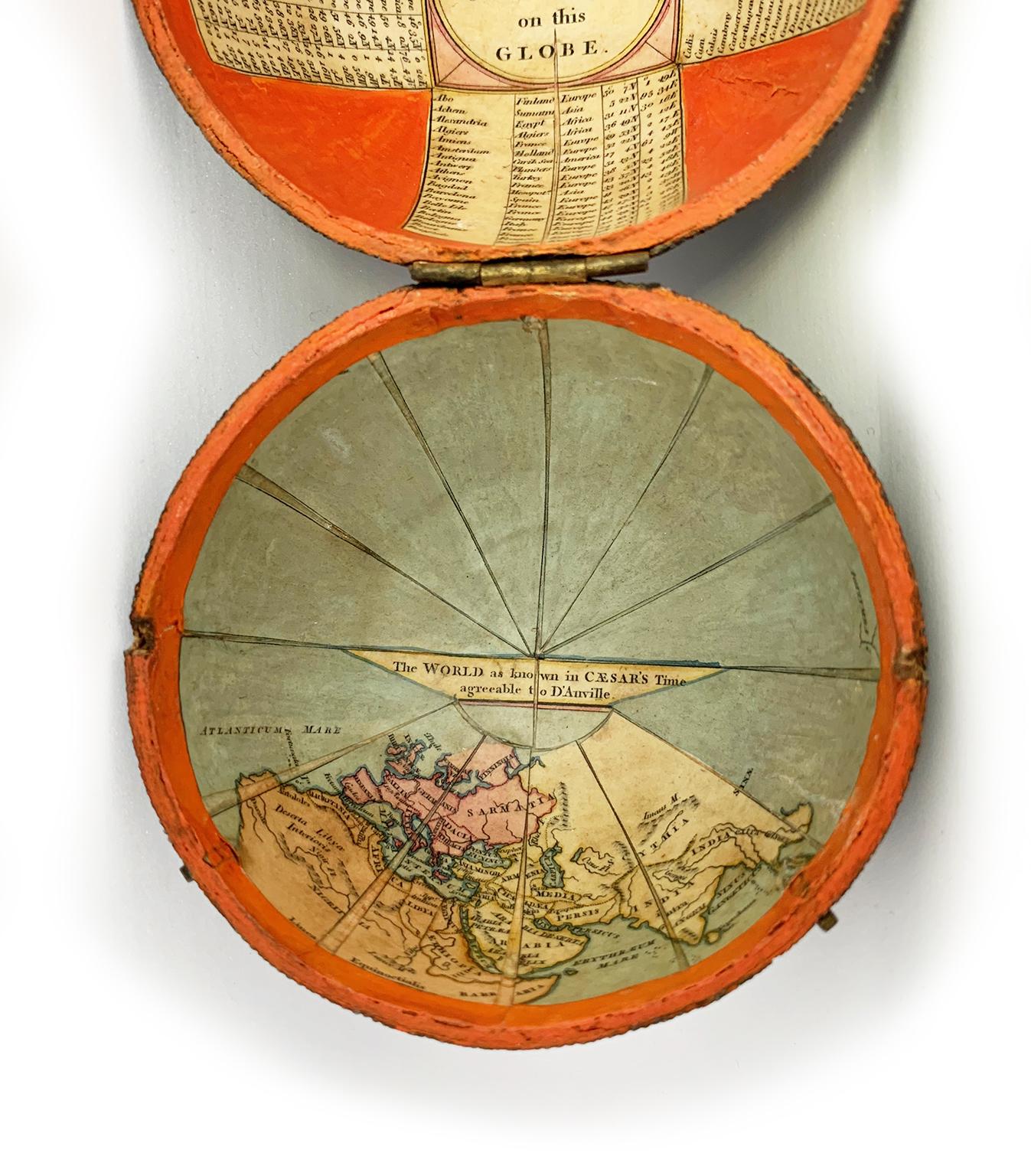 Pocket Globe John and William Cary, London, 1791 8