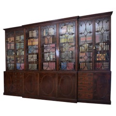 18th Century English Retro Library Bookcase Attributed to Gillows of Lancaster