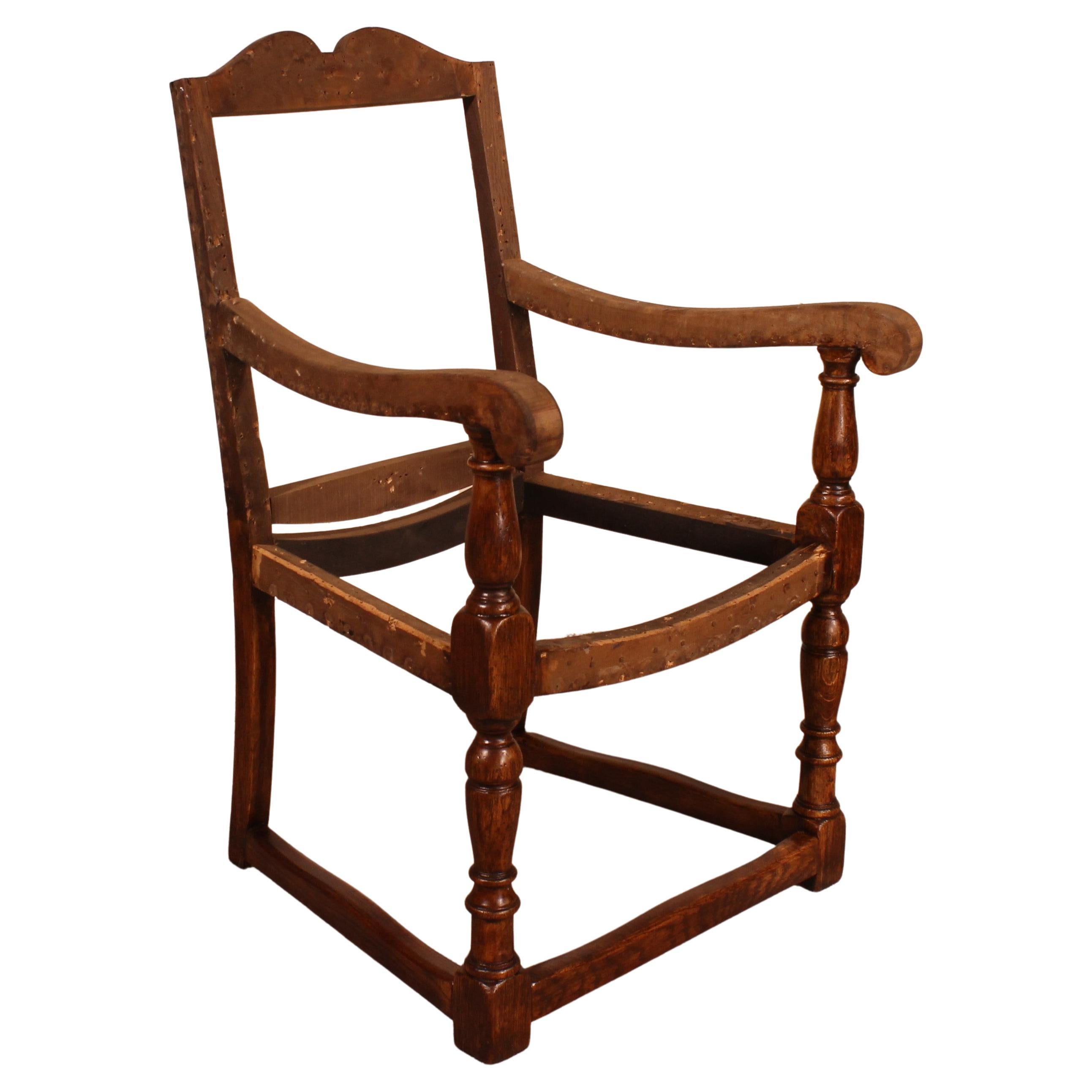 Englischer Sessel aus Eiche aus dem 18. Jahrhundert