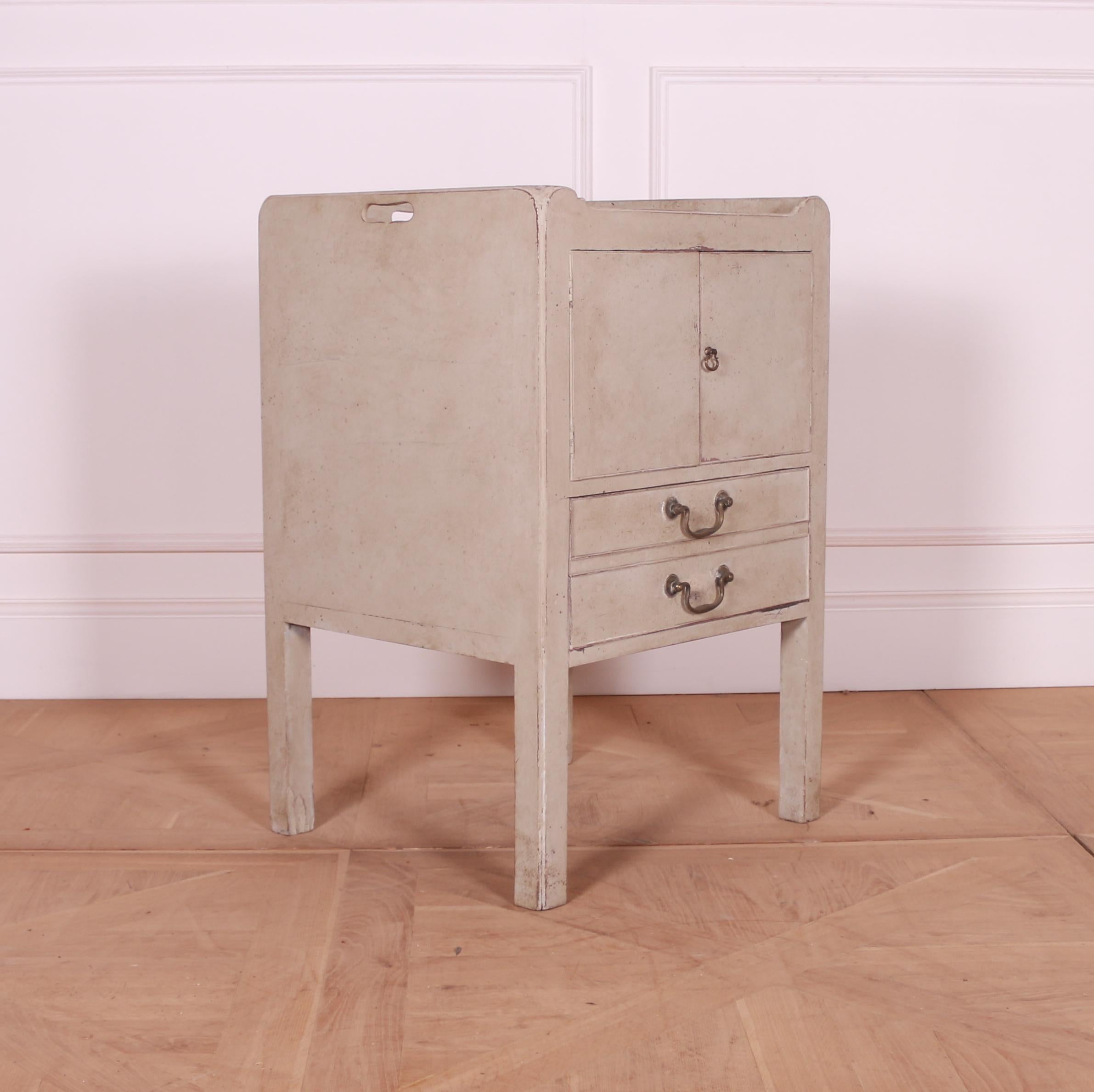18th C English painted oak bedside table with a tray top. 1790.

Reference: 7594

Dimensions
21 inches (53 cms) wide
20 inches (51 cms) deep
32 inches (81 cms) high.