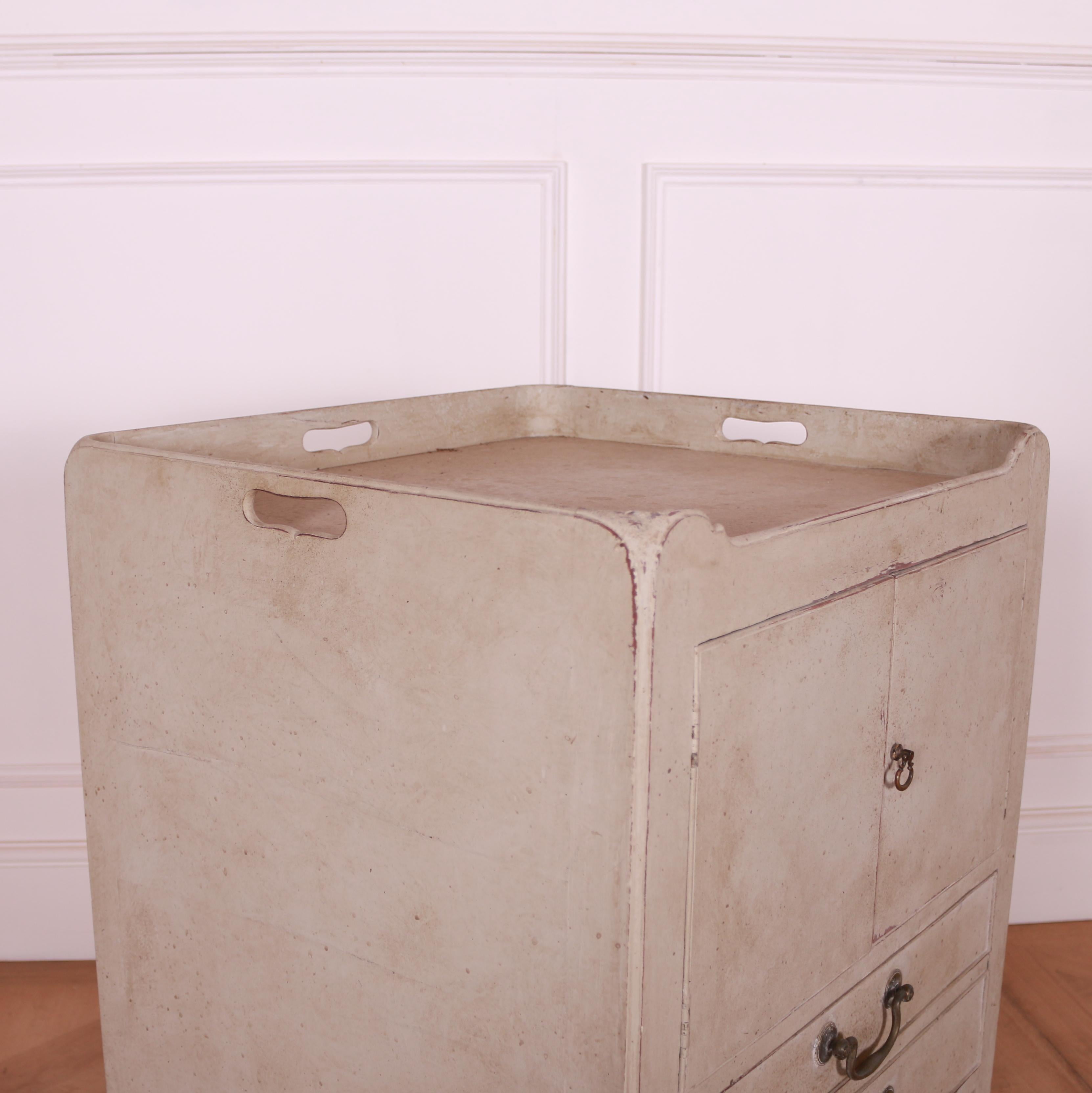George III 18th Century English Bedside Table