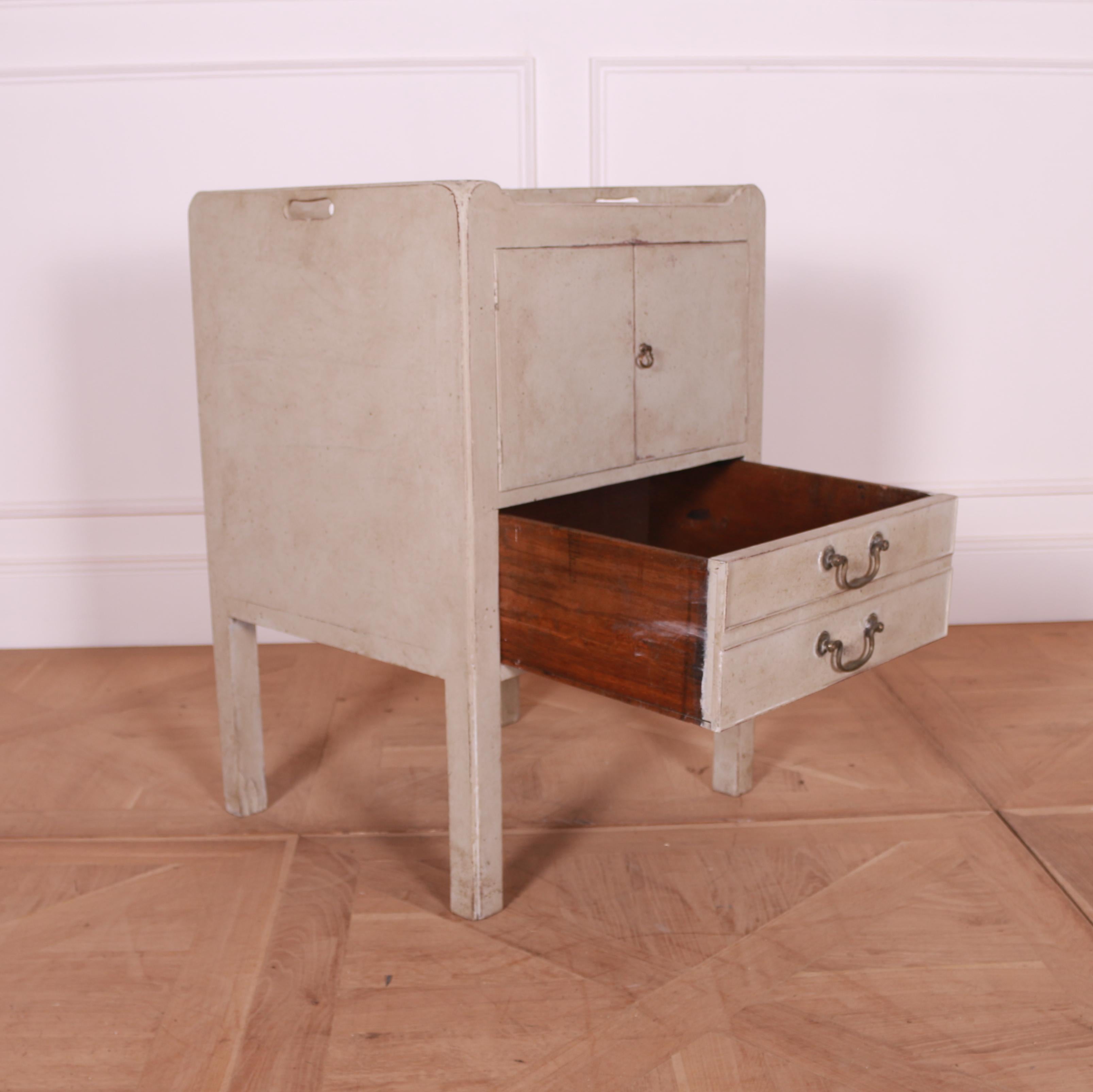 Painted 18th Century English Bedside Table