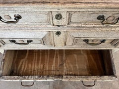 18th Century English Bleached Oak Jacobean Chest of Drawers