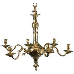 18th Century English Brass Chandelier