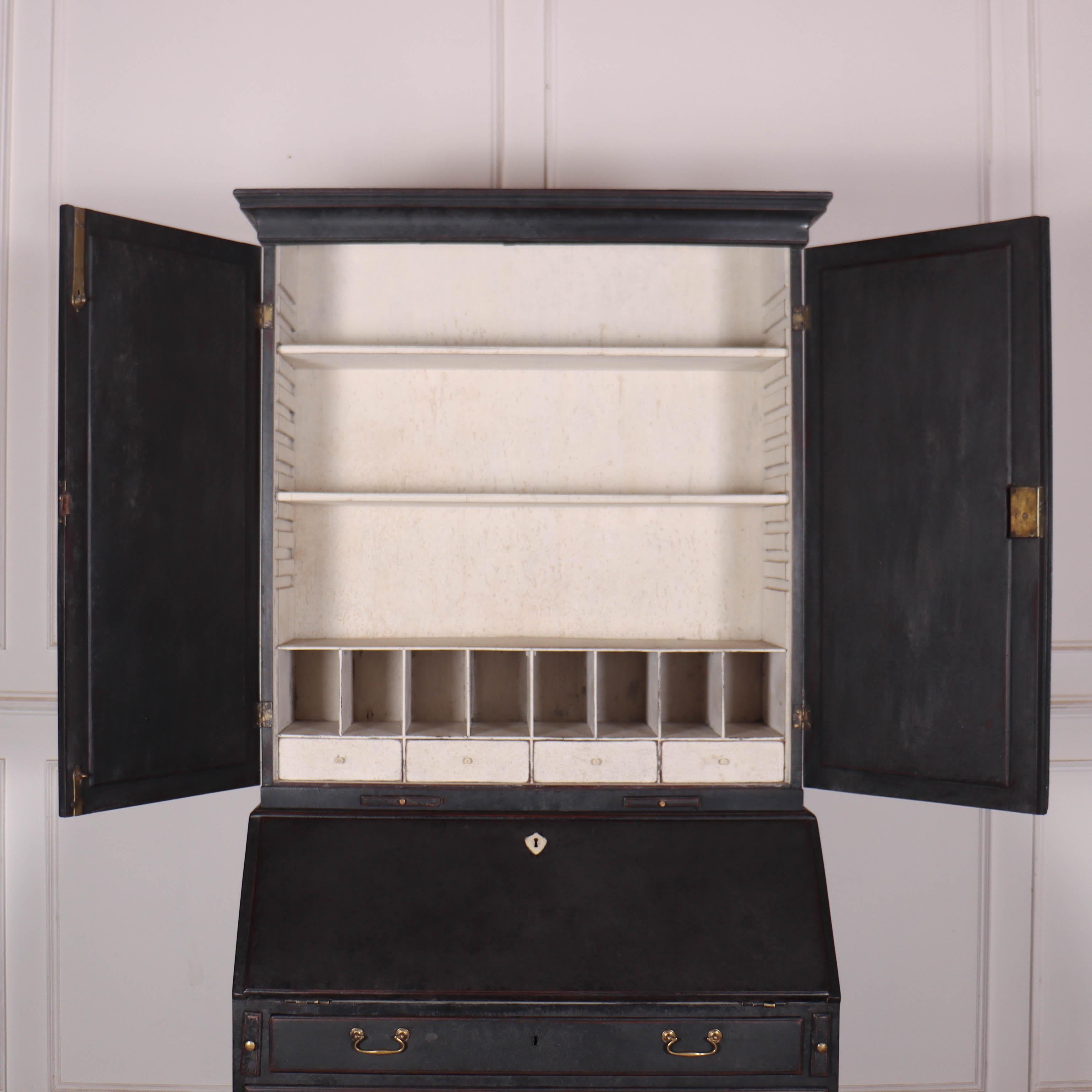 18th Century English Bureau Bookcase For Sale 2