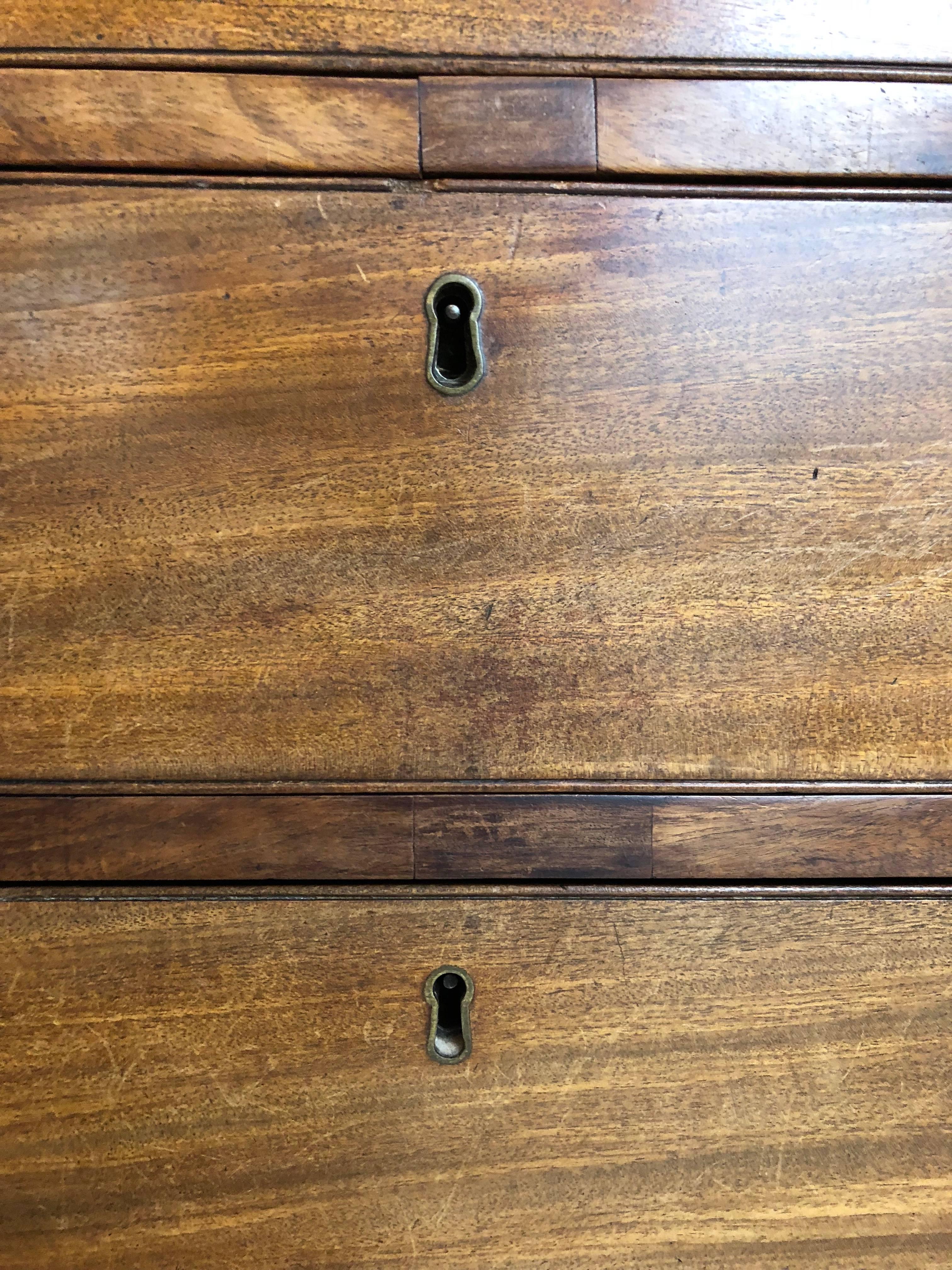 18th Century English Bureau Desk, Mahogany, Slant / Drop Front, Georgian 2