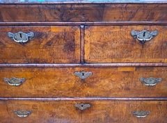 18th-century English Burr Walnut Chest-on-Stand