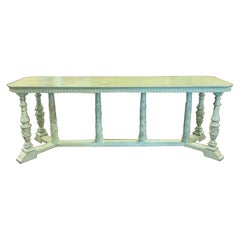 Englische geschnitzte und bemalte Konsole aus dem 18.