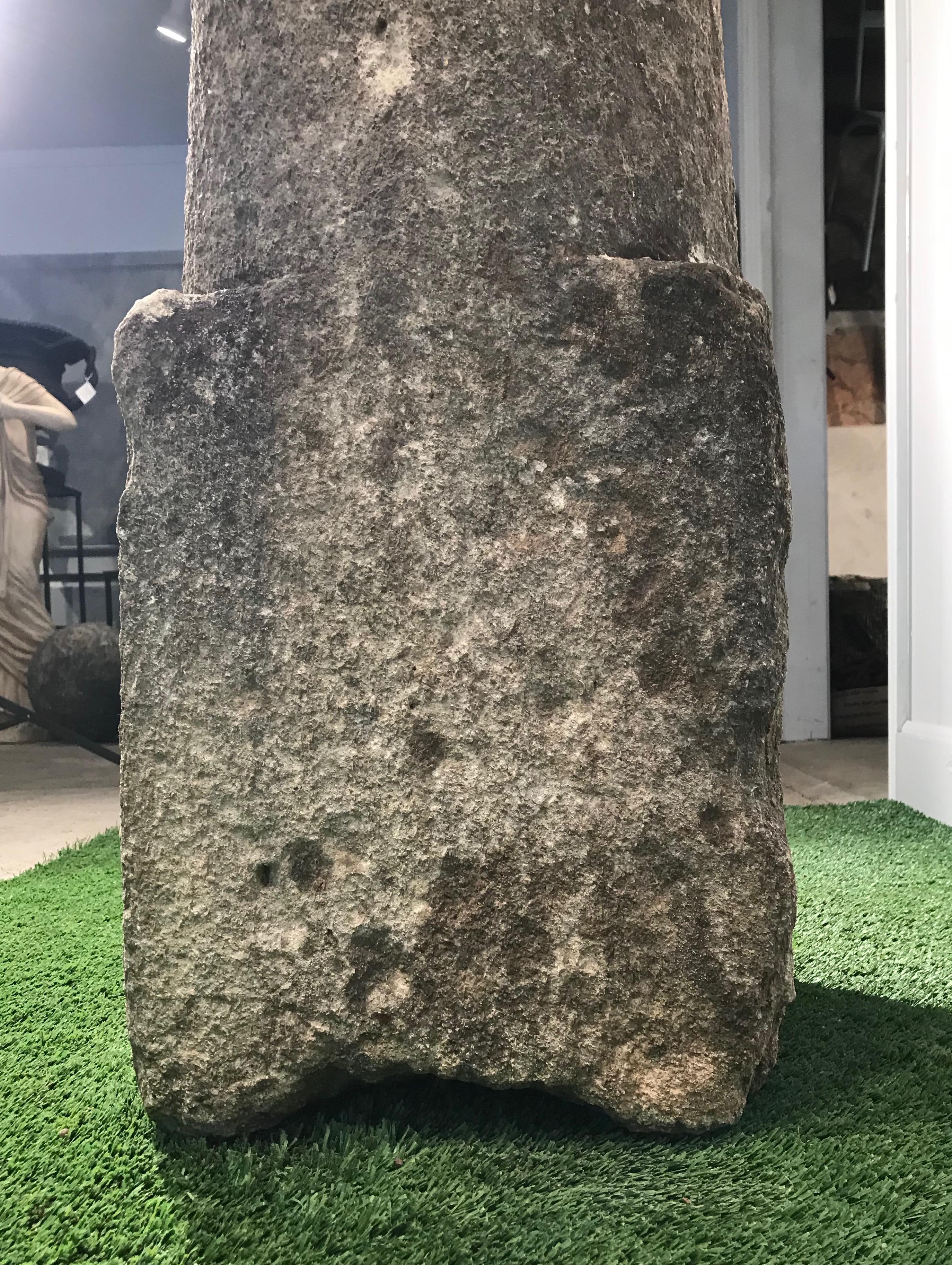 18th Century English Carved Stone Marker/Pedestal 7