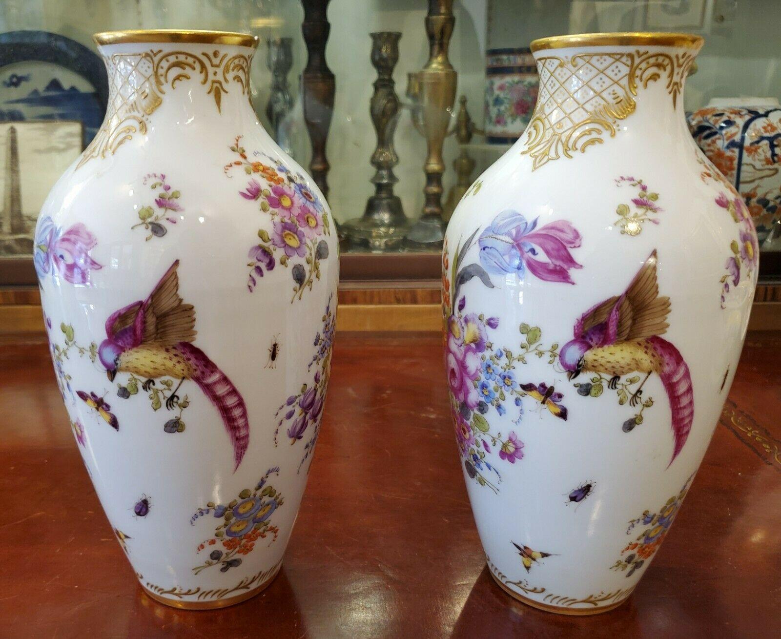 British Colonial 18th Century English Chelsea Porcelain Vases 'a pair'