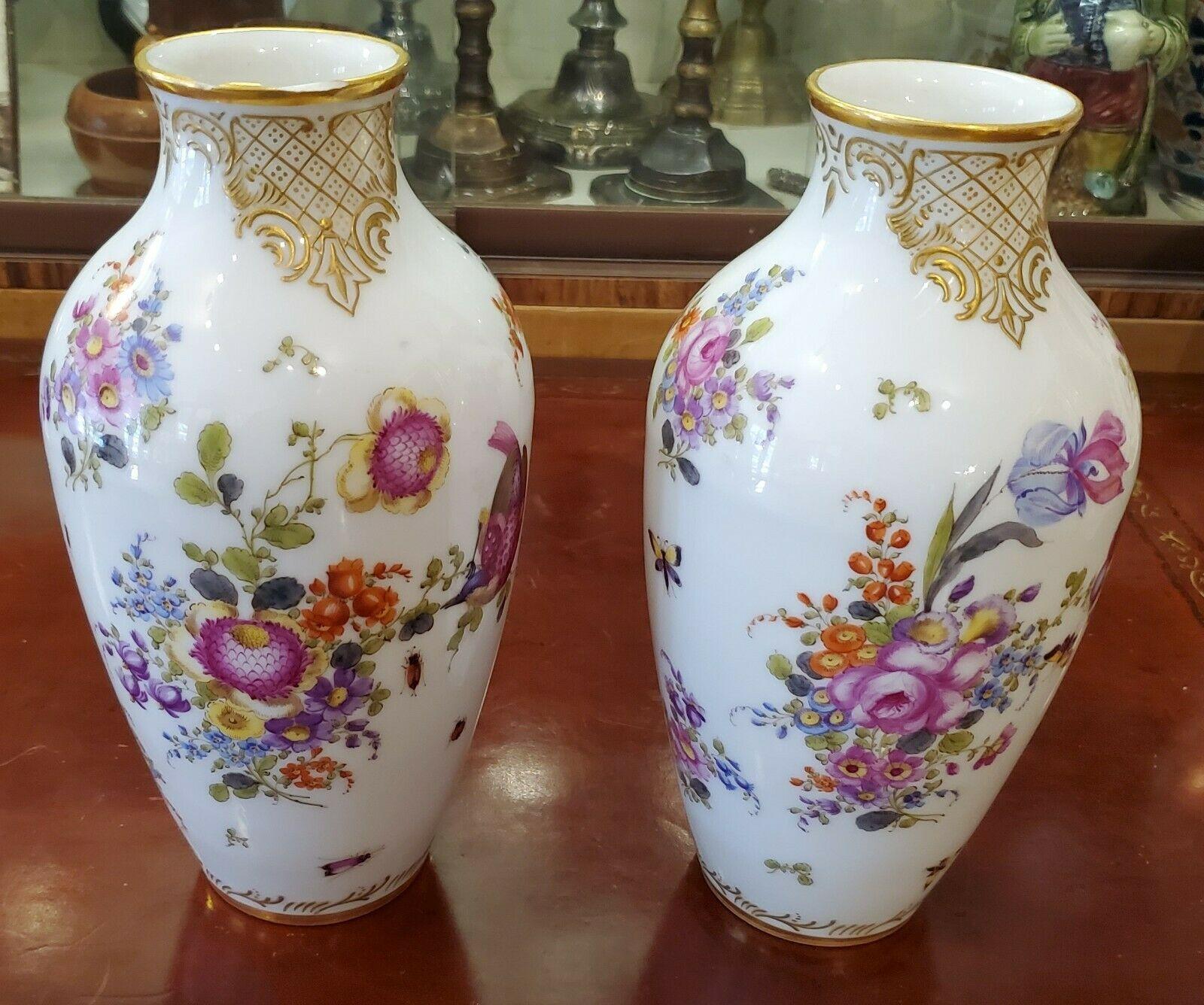 18th Century and Earlier 18th Century English Chelsea Porcelain Vases 'a pair'