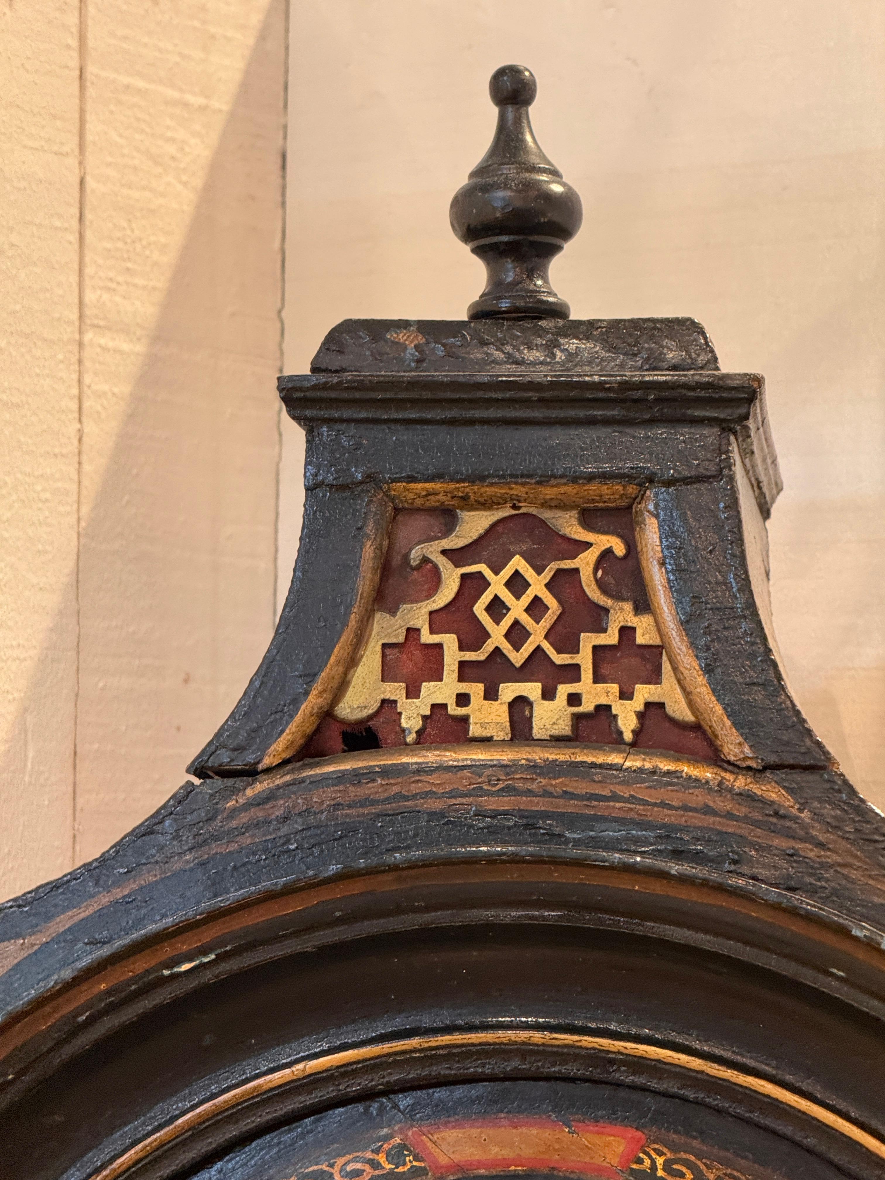 18th Century English Chinoiserie Clock For Sale 5