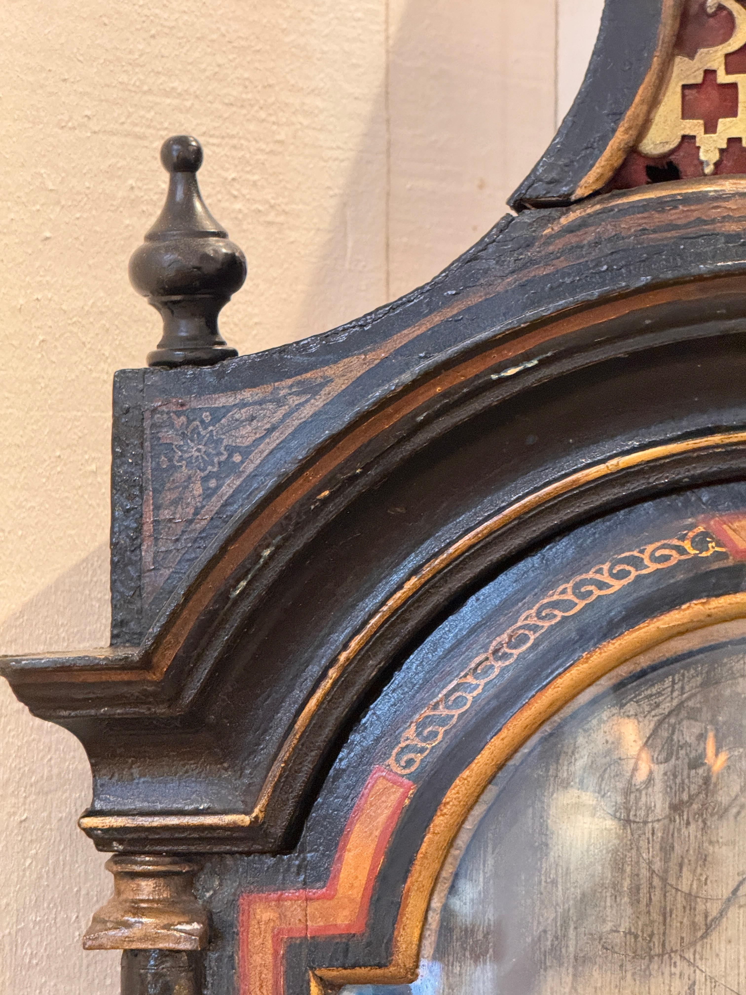 18th Century English Chinoiserie Clock For Sale 6