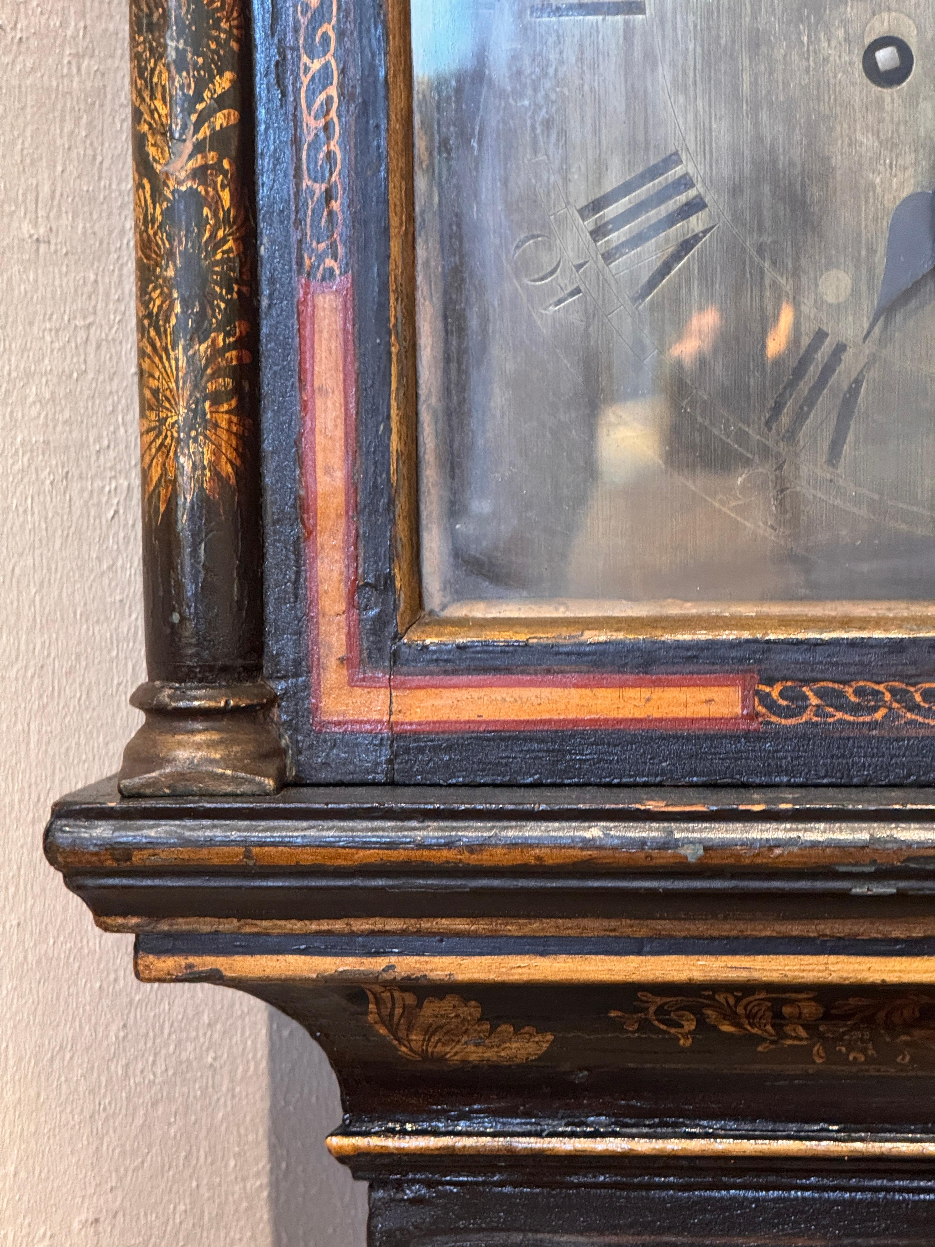 18th Century English Chinoiserie Clock For Sale 8