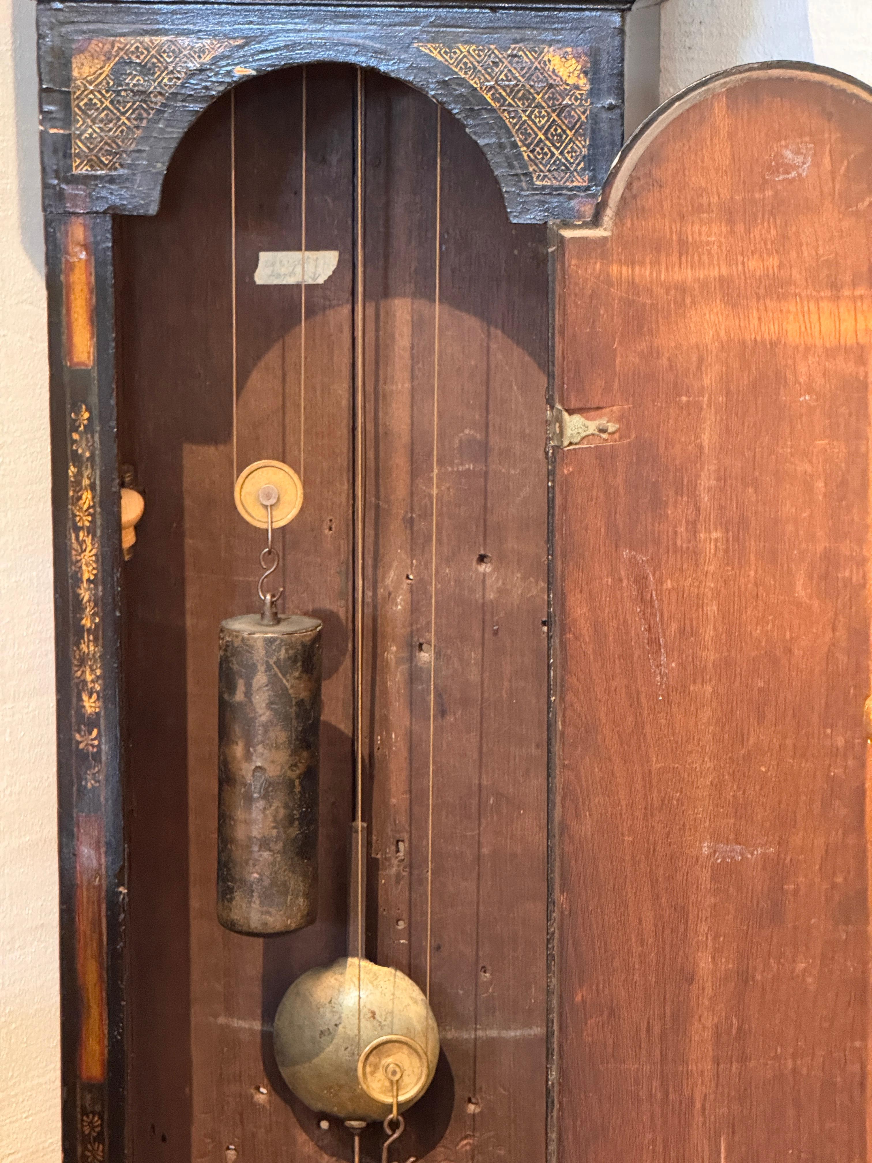 18th Century English Chinoiserie Clock For Sale 10