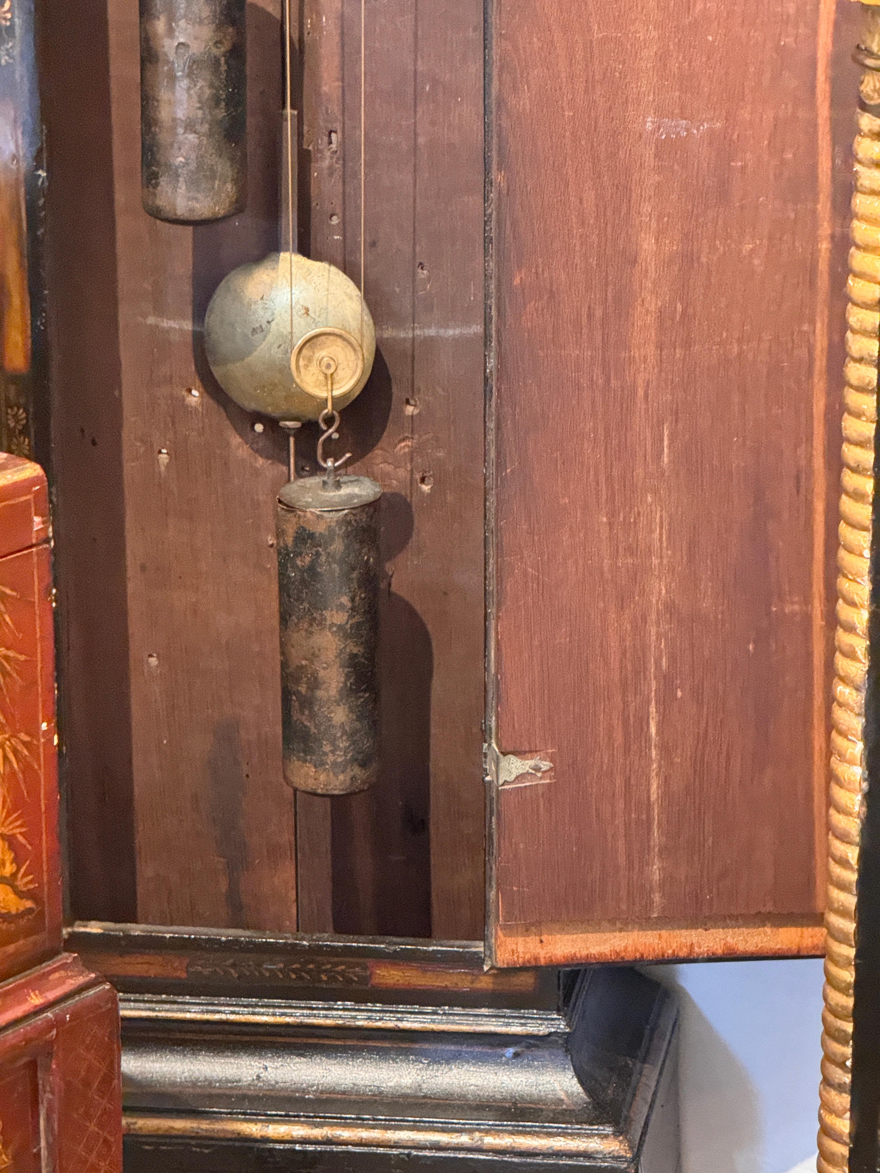 18th Century English Chinoiserie Clock For Sale 11