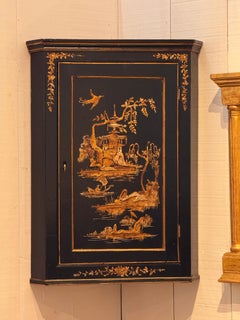 18th Century English Chinoiserie Corner Cabinet