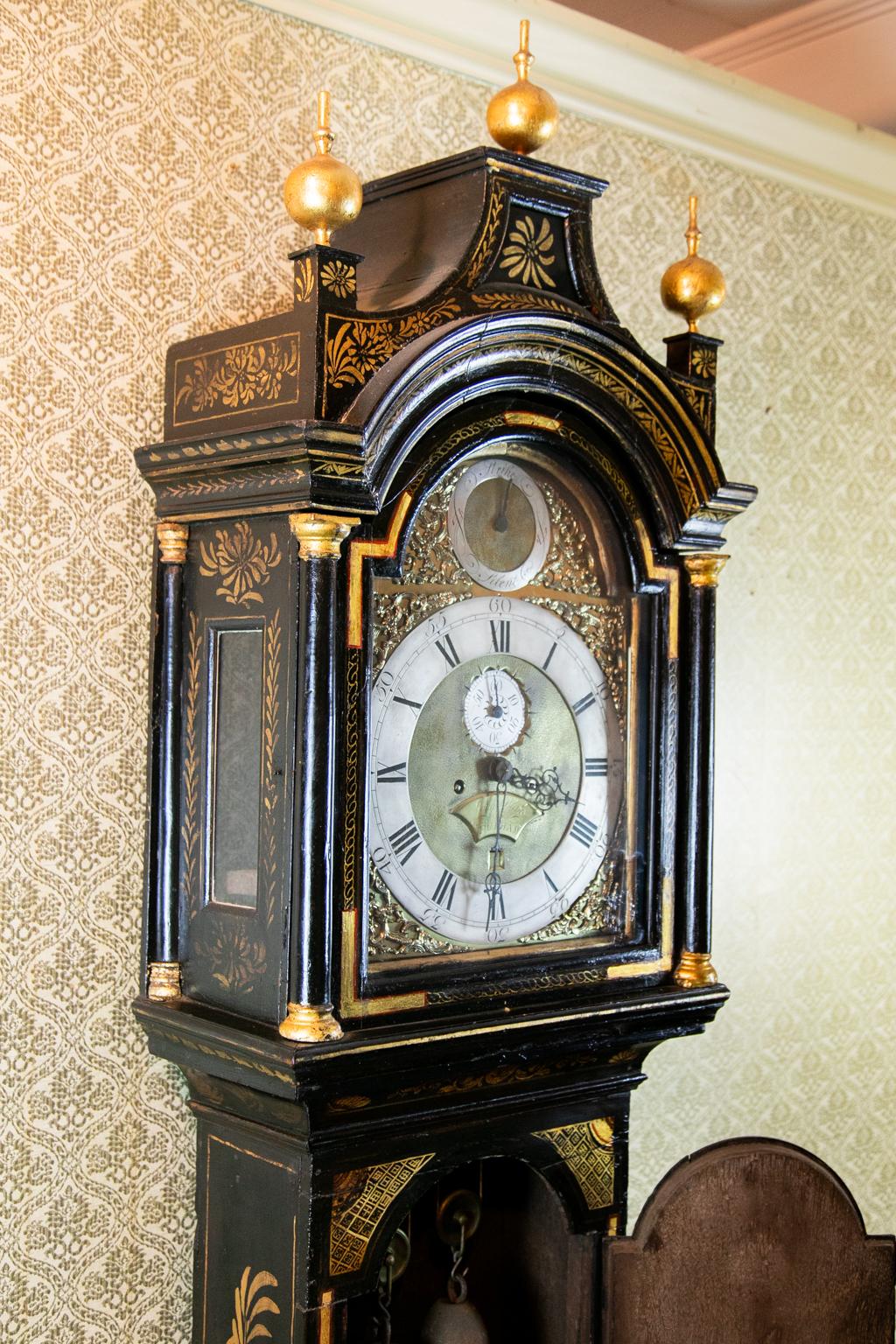 18th Century English Chinoiserie Grandfather Clock 5