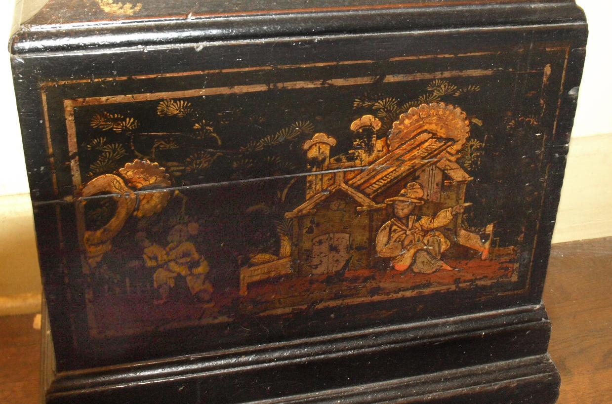 18th Century English Chinoiserie Grandfather Clock 12