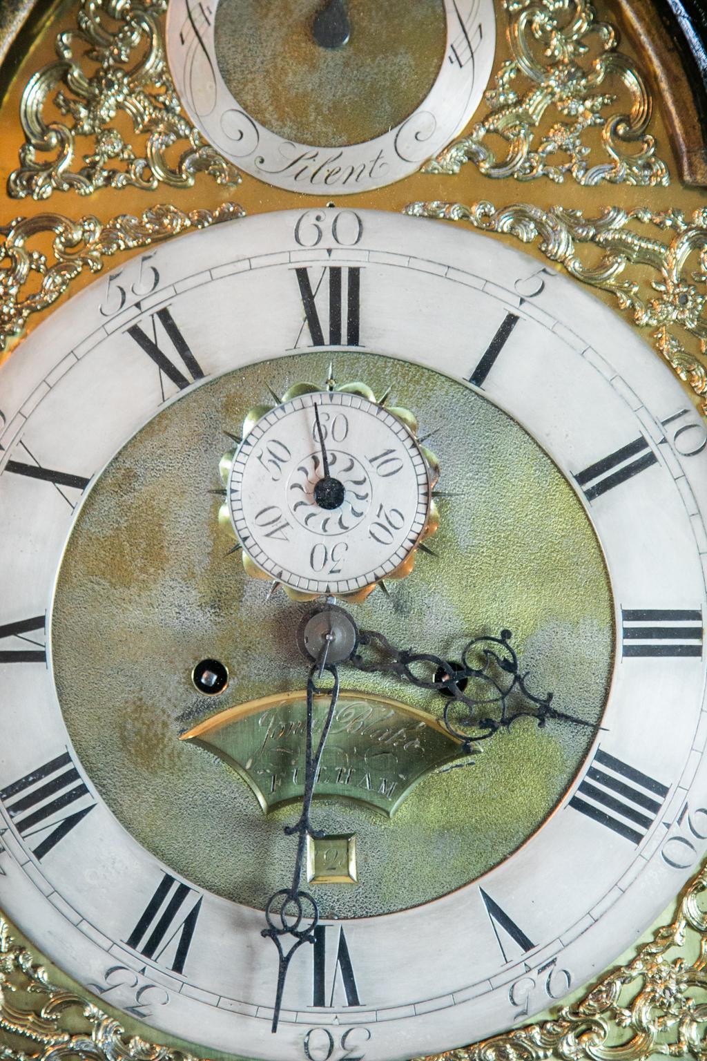 18th Century English Chinoiserie Grandfather Clock 3