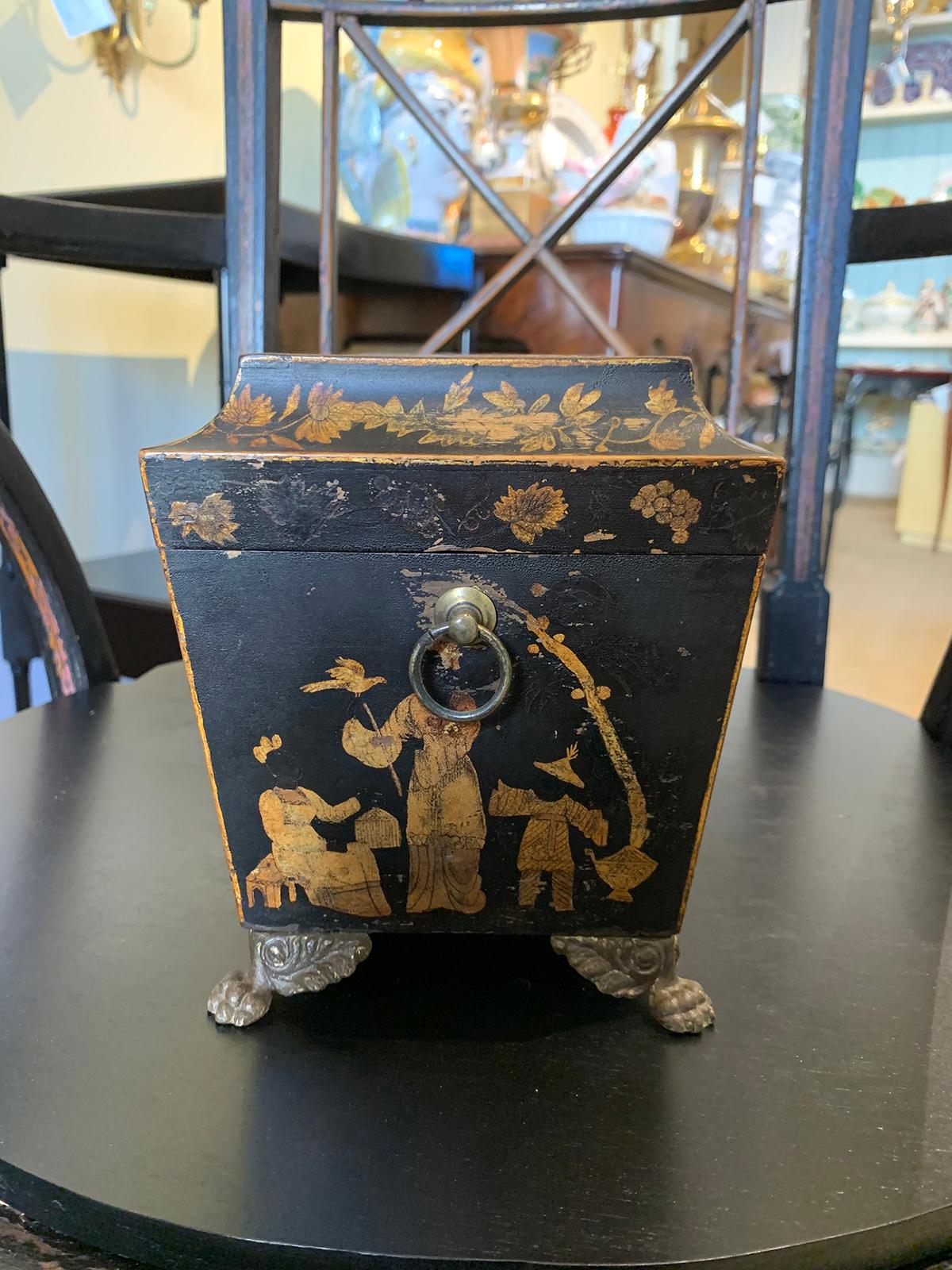 18th Century English Chinoiserie Tea Caddy Box 2