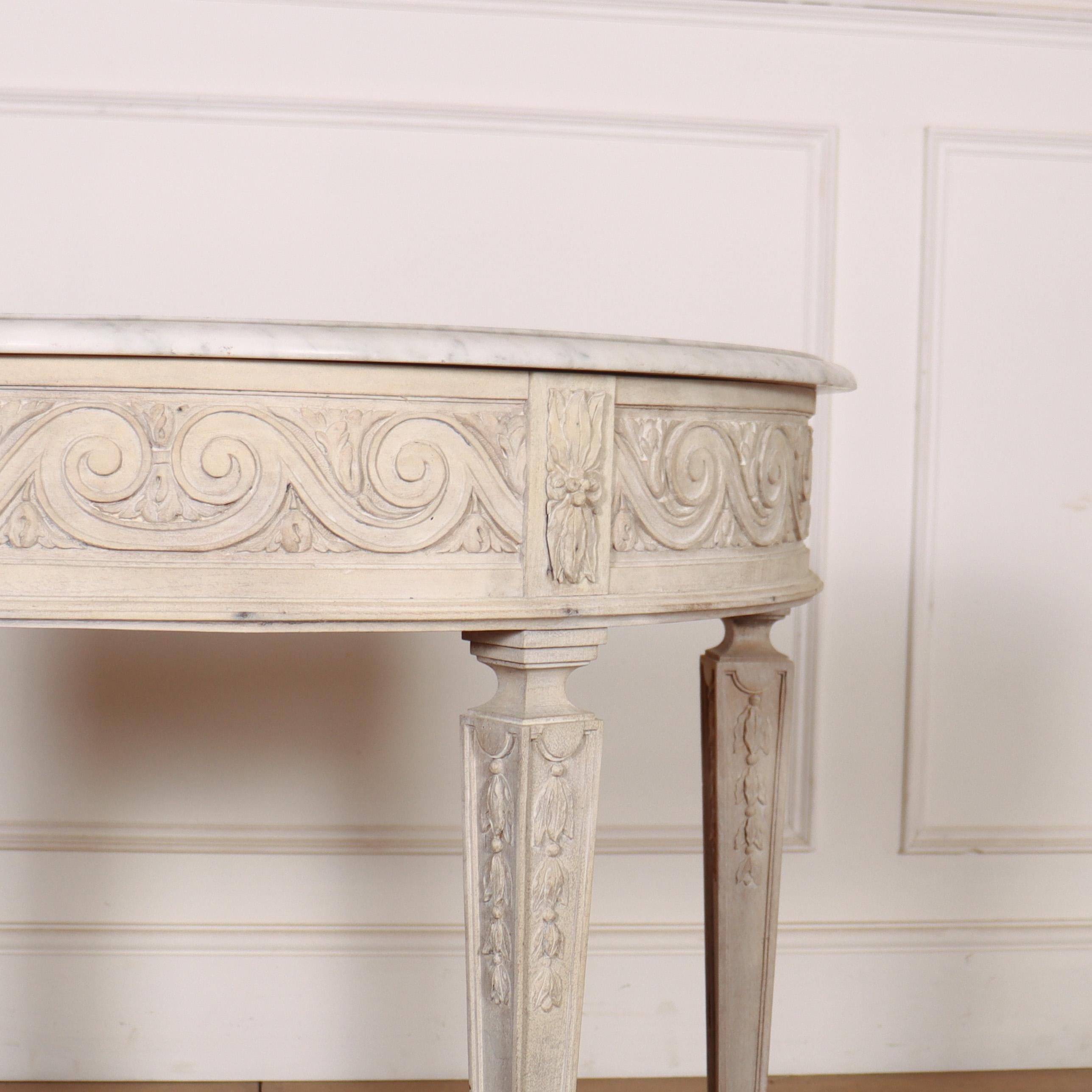 Bleached 18th Century English Console Table For Sale