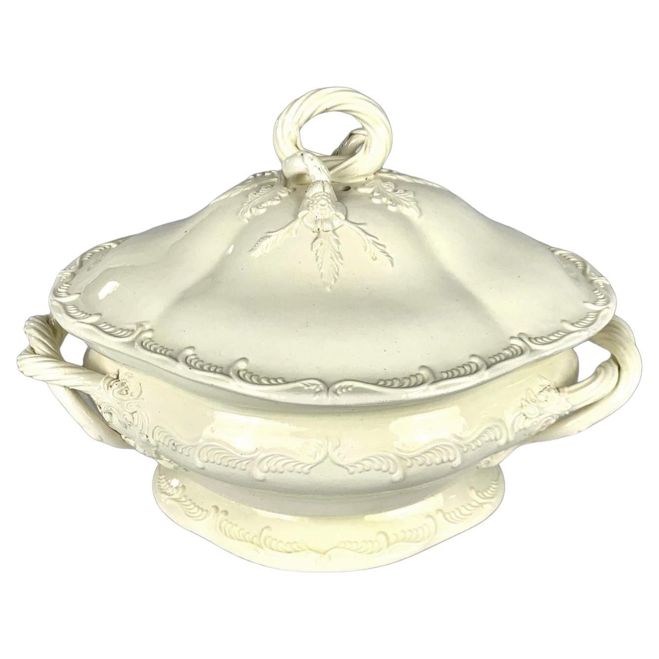 Sopera inglesa del siglo XVIII de Leeds Pottery Circa 1785 en venta