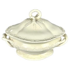 Zuppiera inglese del XVIII secolo in Creamware di Leeds Pottery Circa 1785
